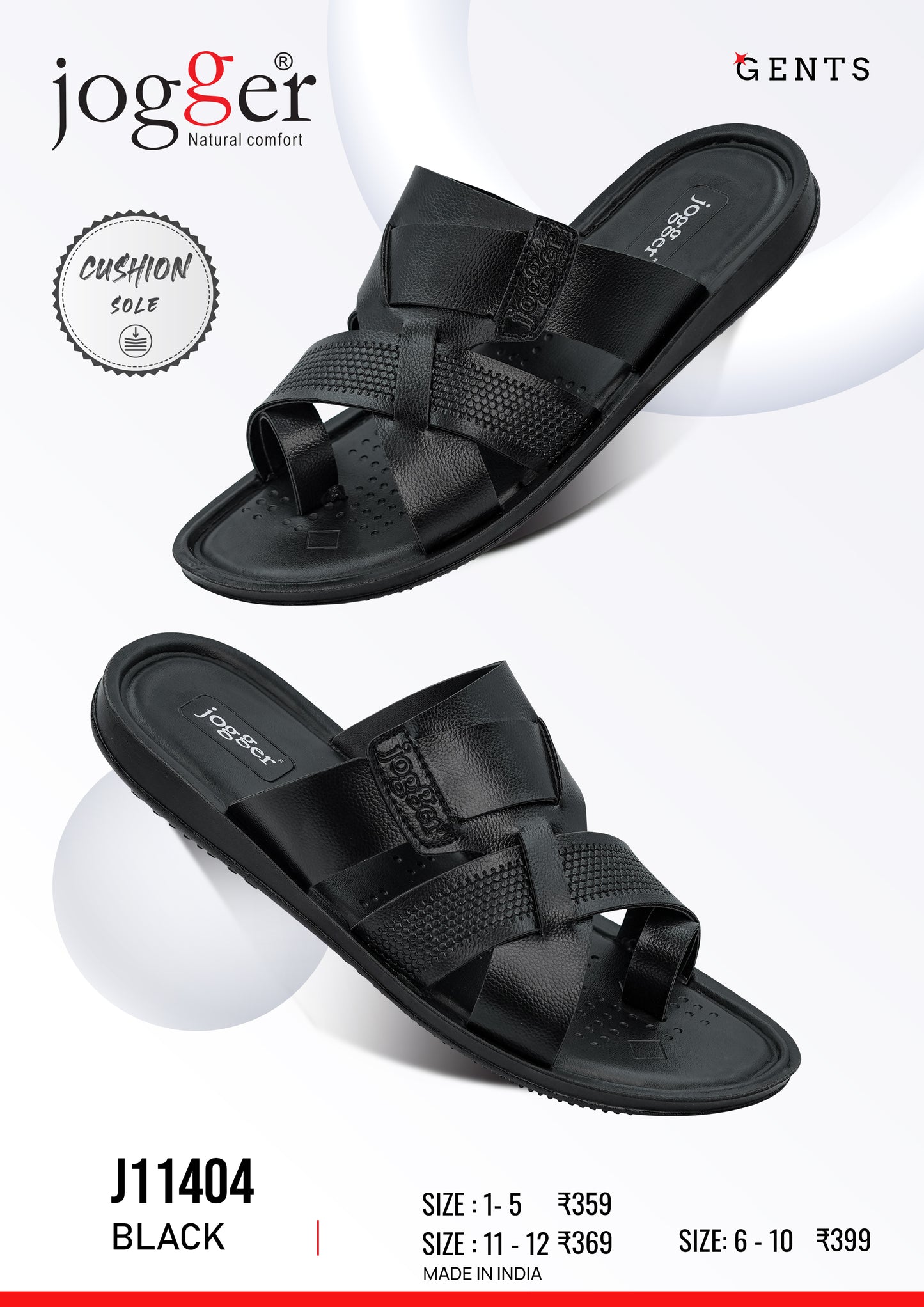 Jogger PU Sandals for Men - Style 11404