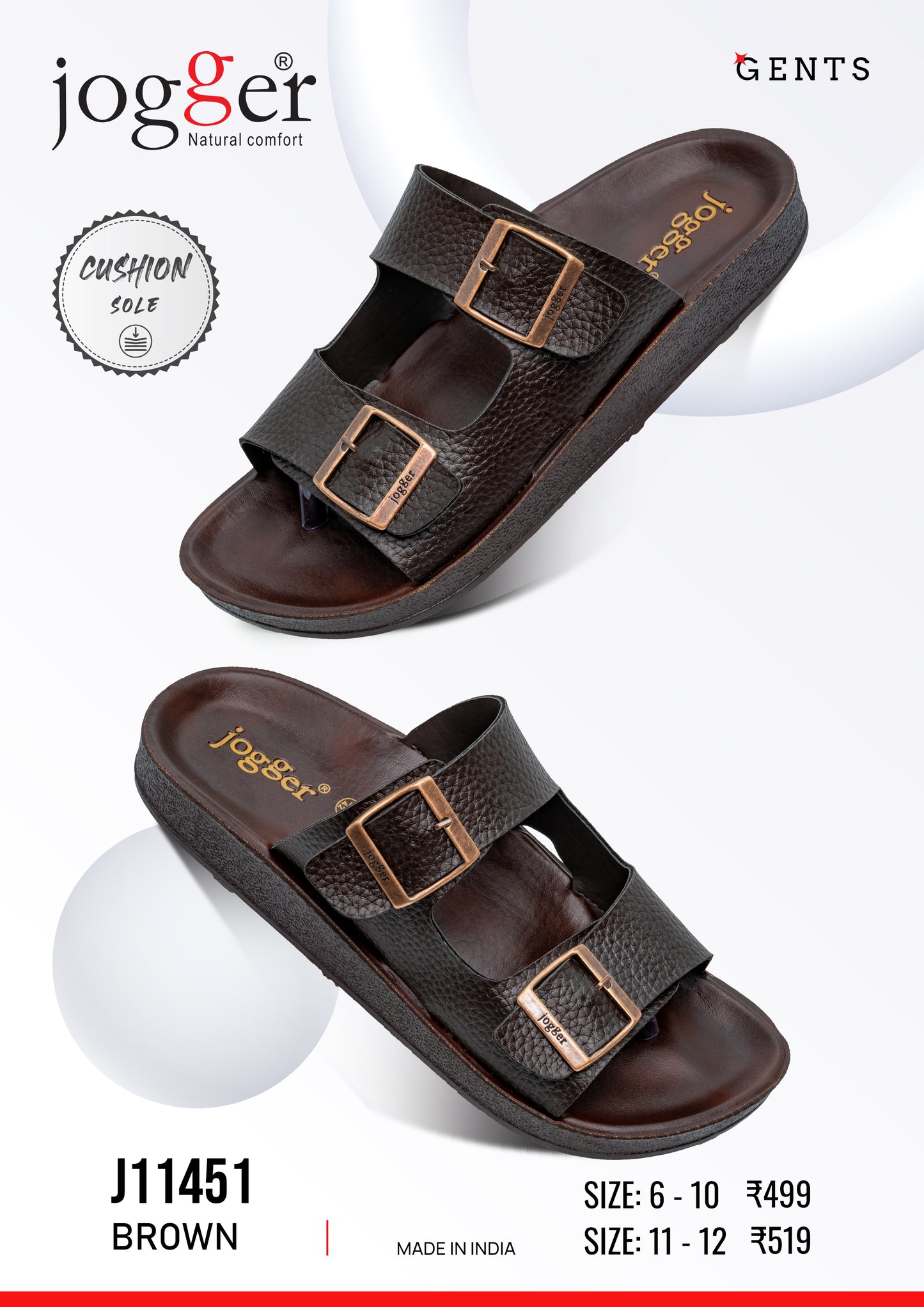 Jogger PU Sandals for Men - Style 11451