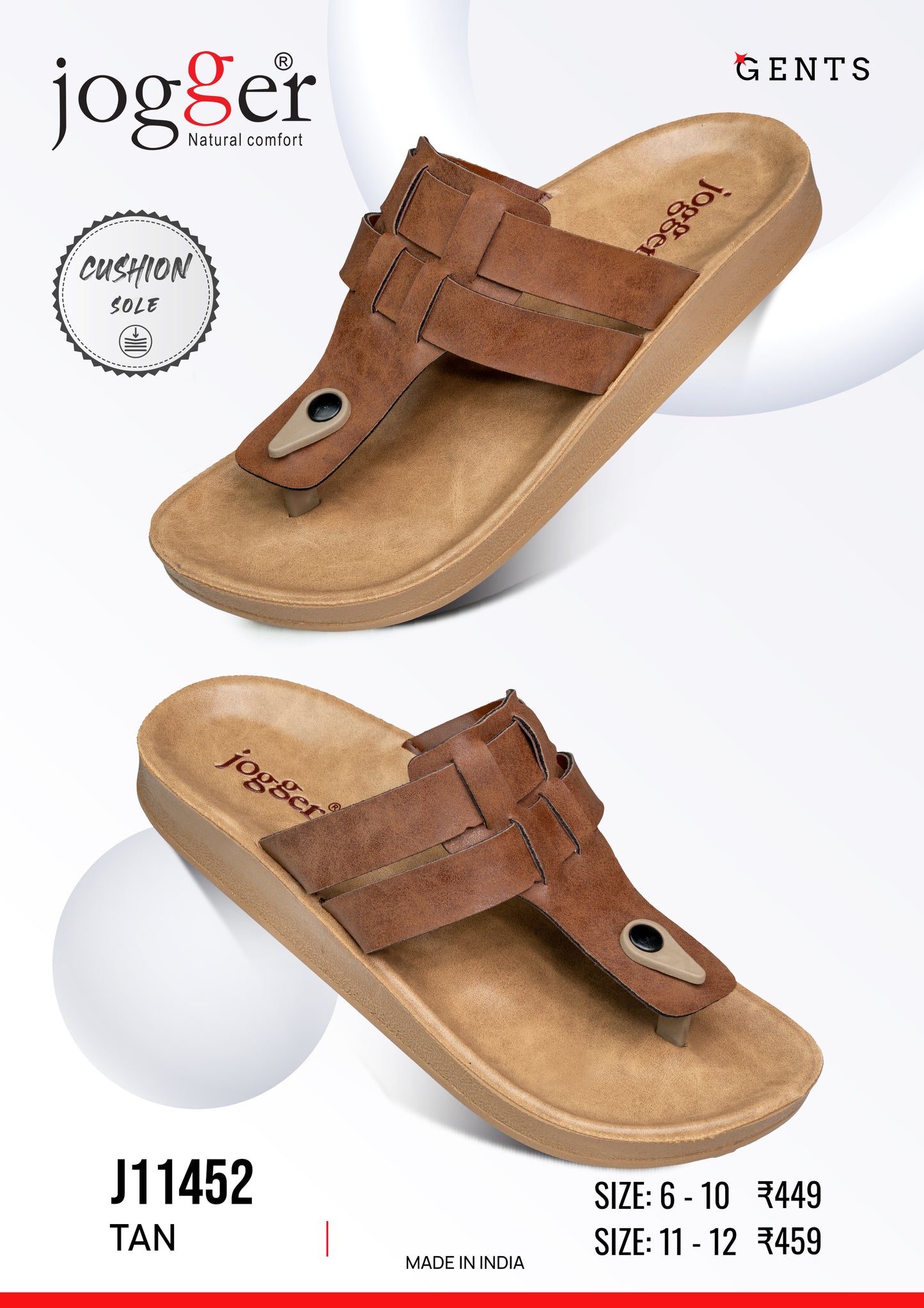 Jogger PU Sandals for Men - Style 11452