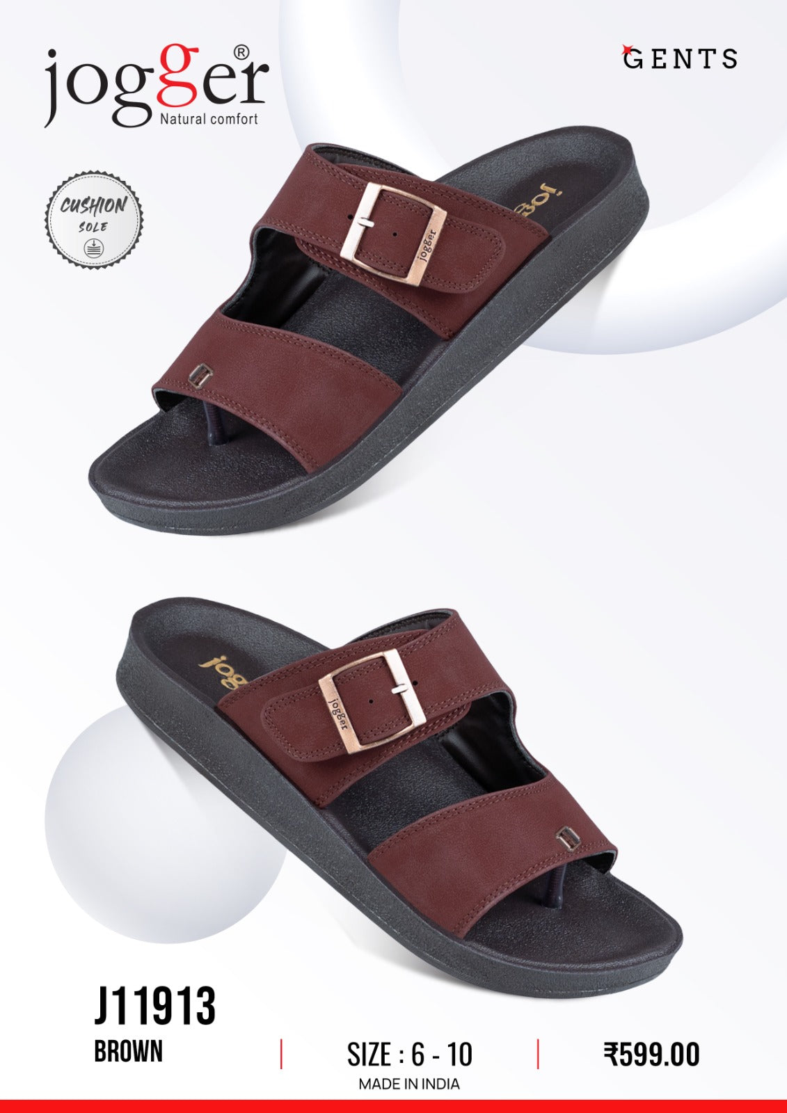 Jogger PU Sandals for Men- 11913