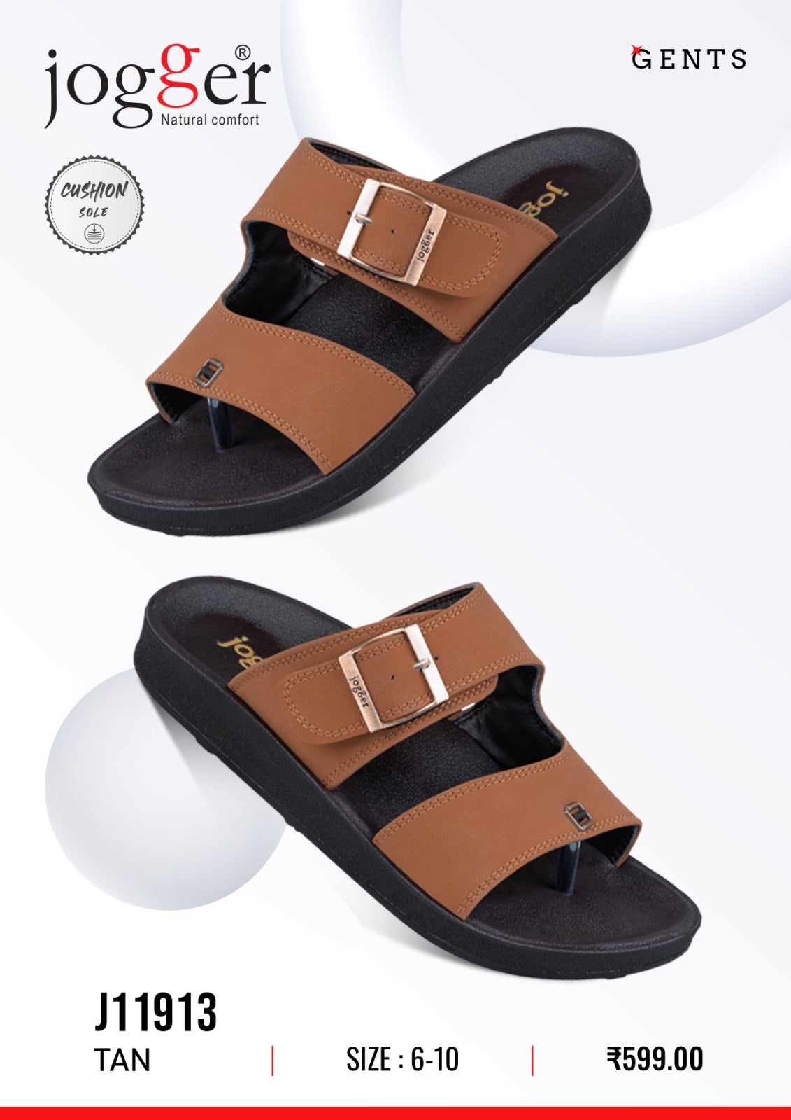 Jogger PU Sandals for Men- 11913