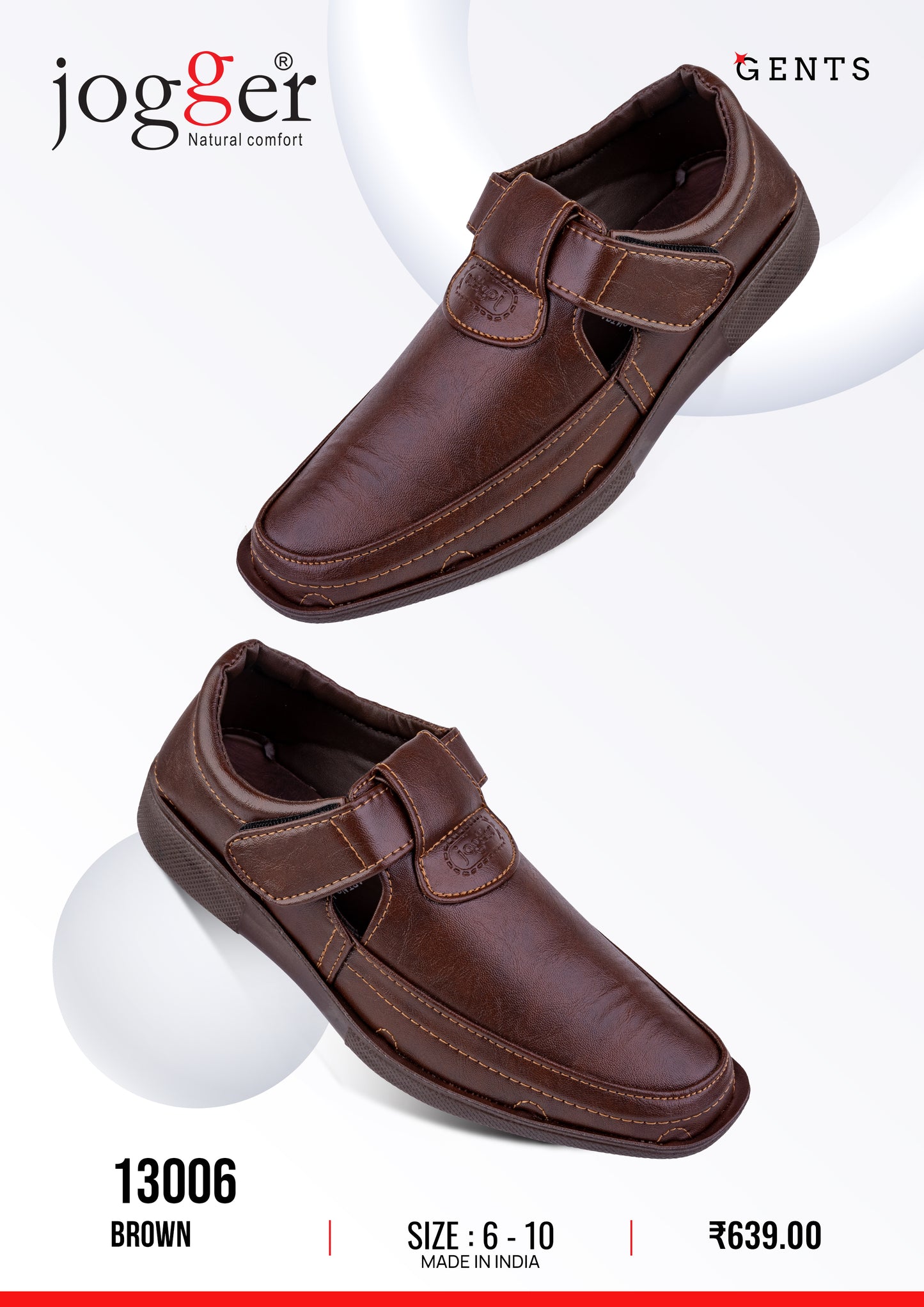 Jogger PU Shoes for Men - Style 13006