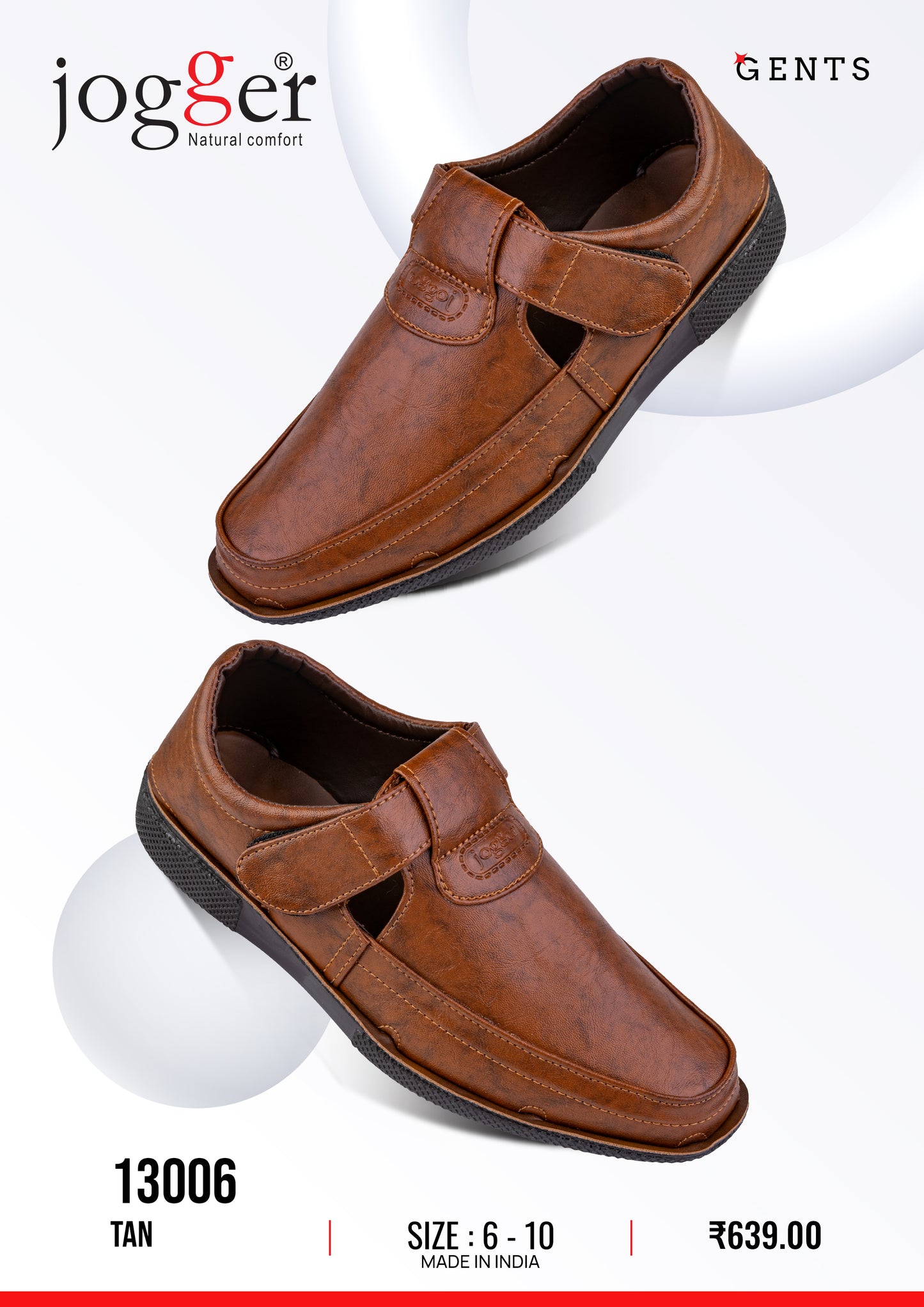 Jogger PU Shoes for Men - Style 13006