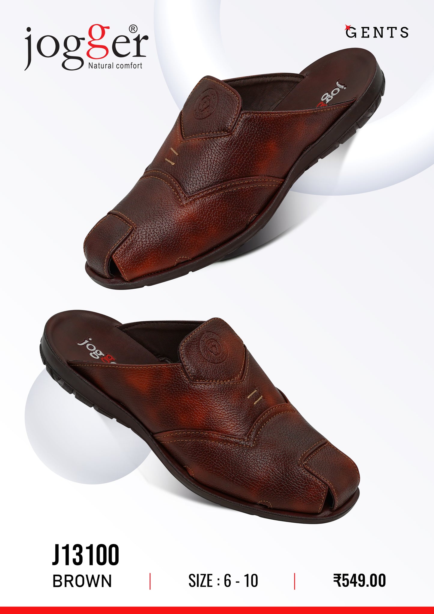Jogger PU Half-cut Shoes for Men - Style 13100