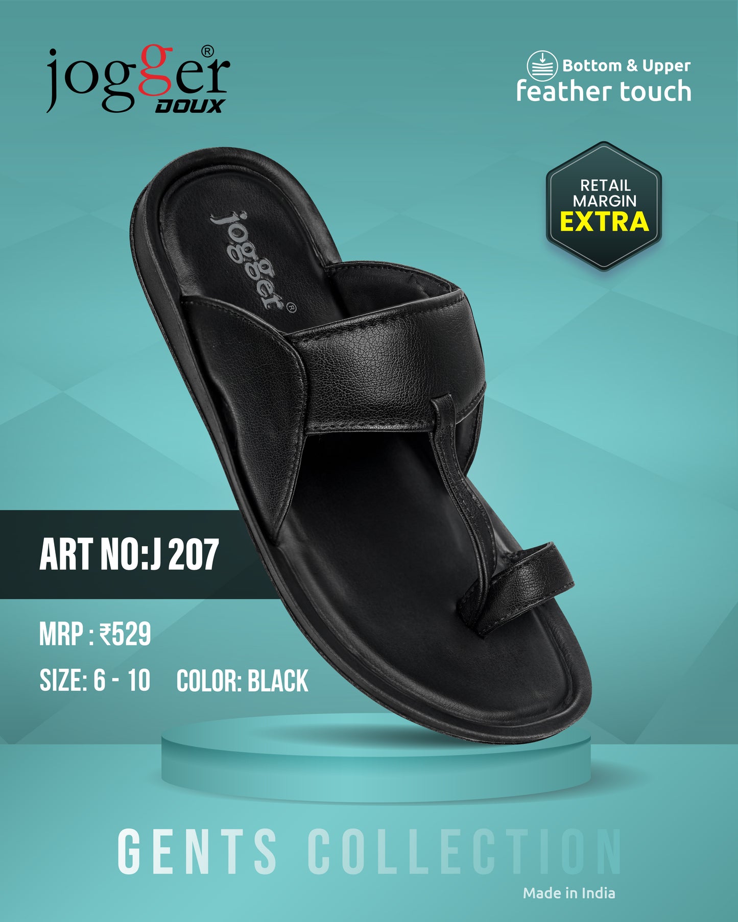 Jogger PU Sandals for Men - Style 207