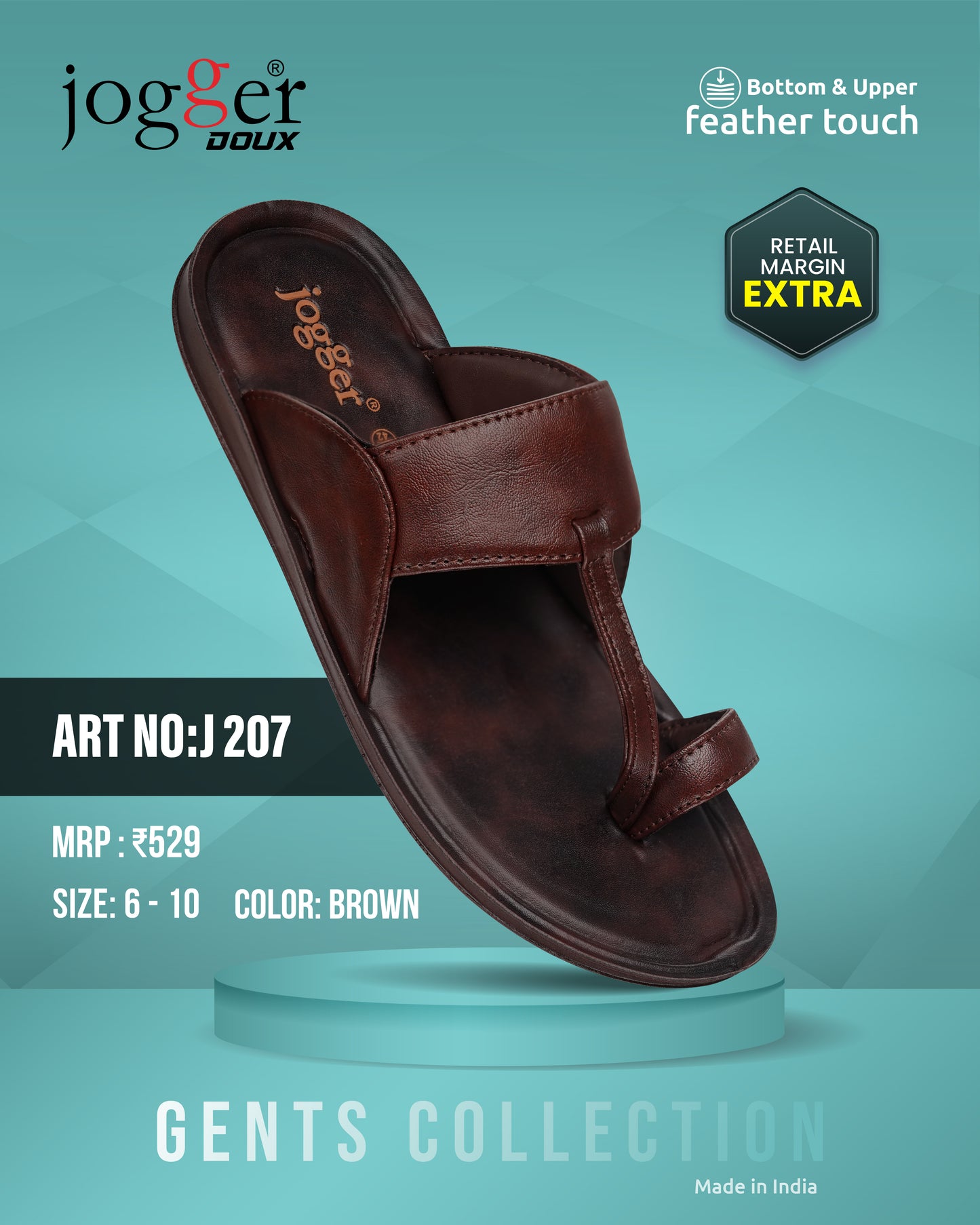 Jogger PU Sandals for Men - Style 207