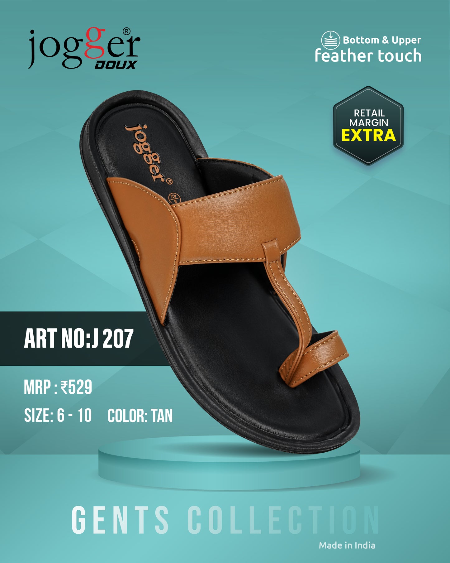 Jogger PU Sandals for Men - Style 207