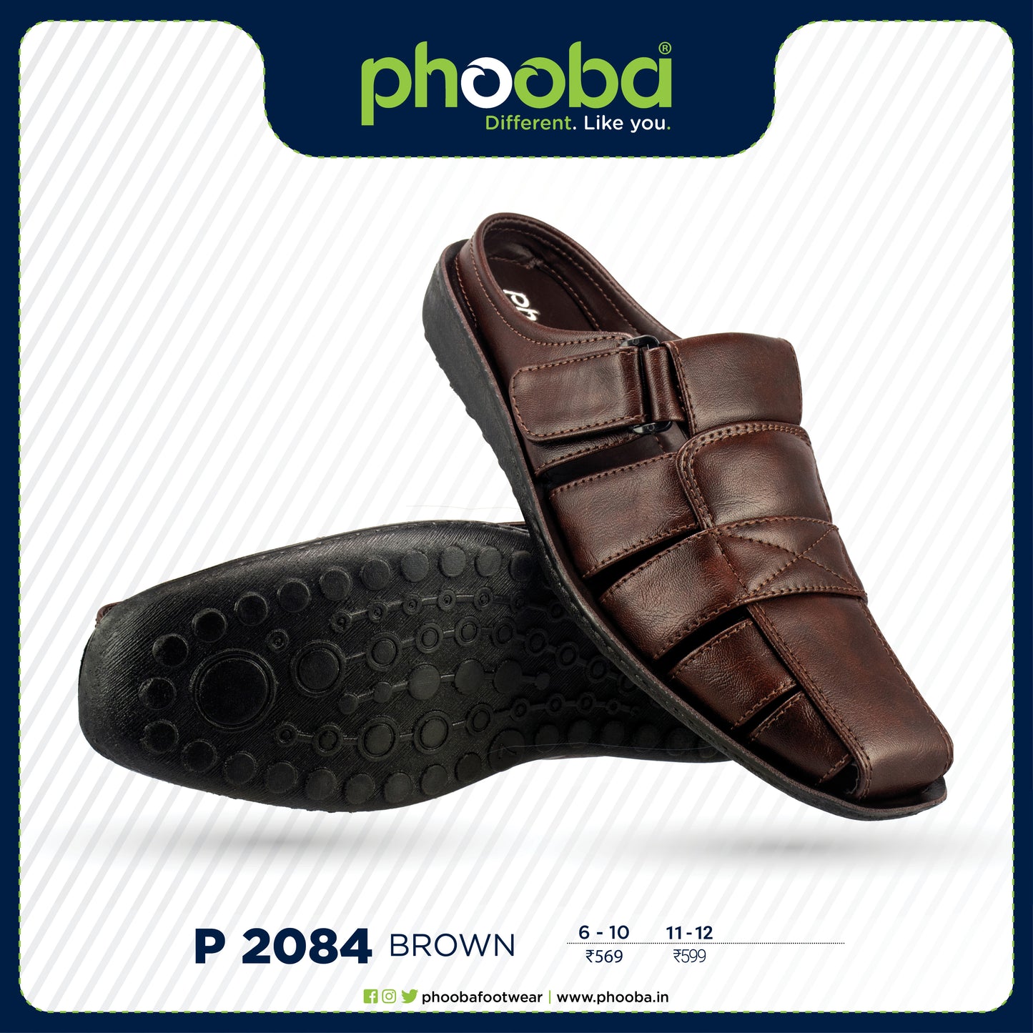 Phooba PU Shoes for Men - Style 2084