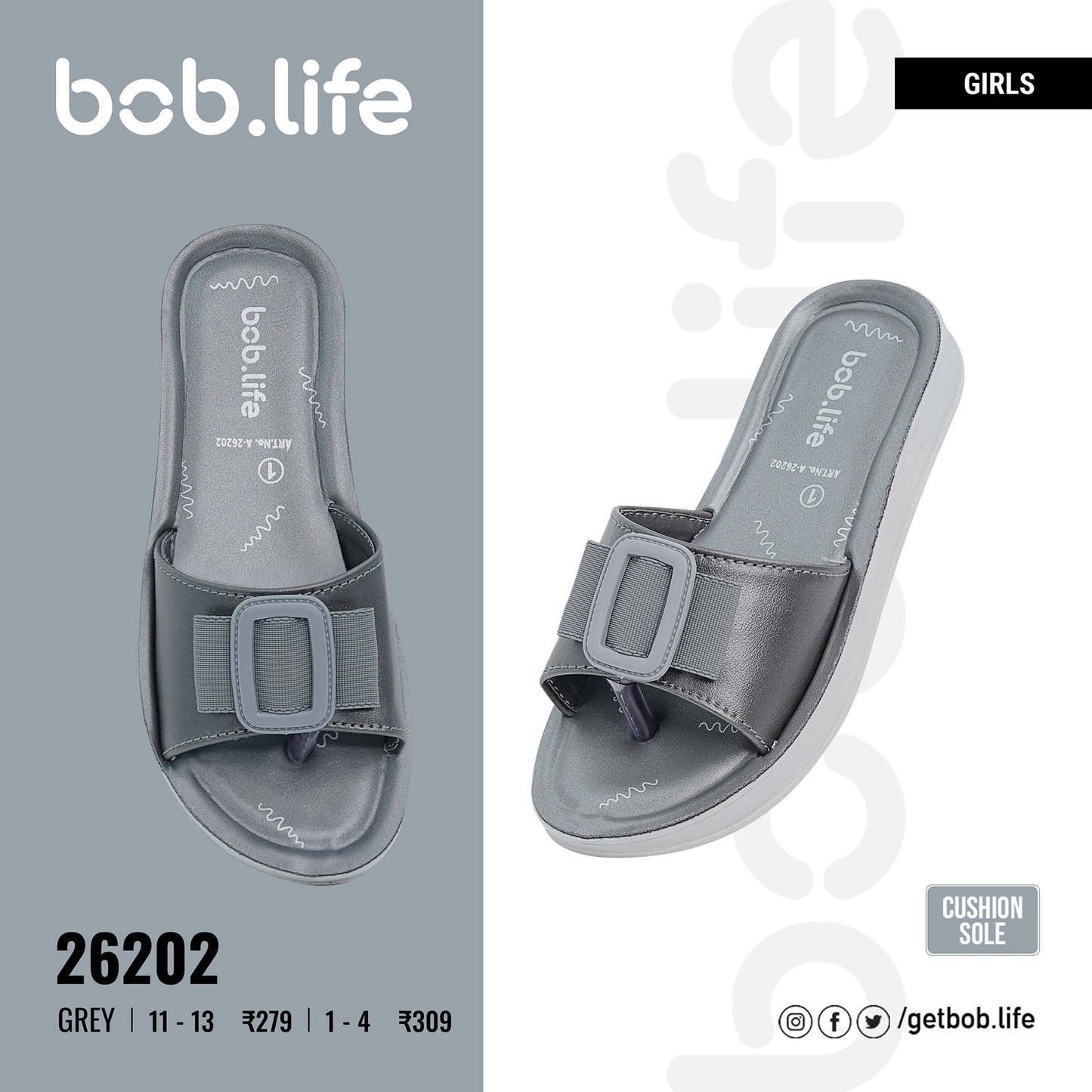 bob.life PU Sandals for Girls - Style 26202