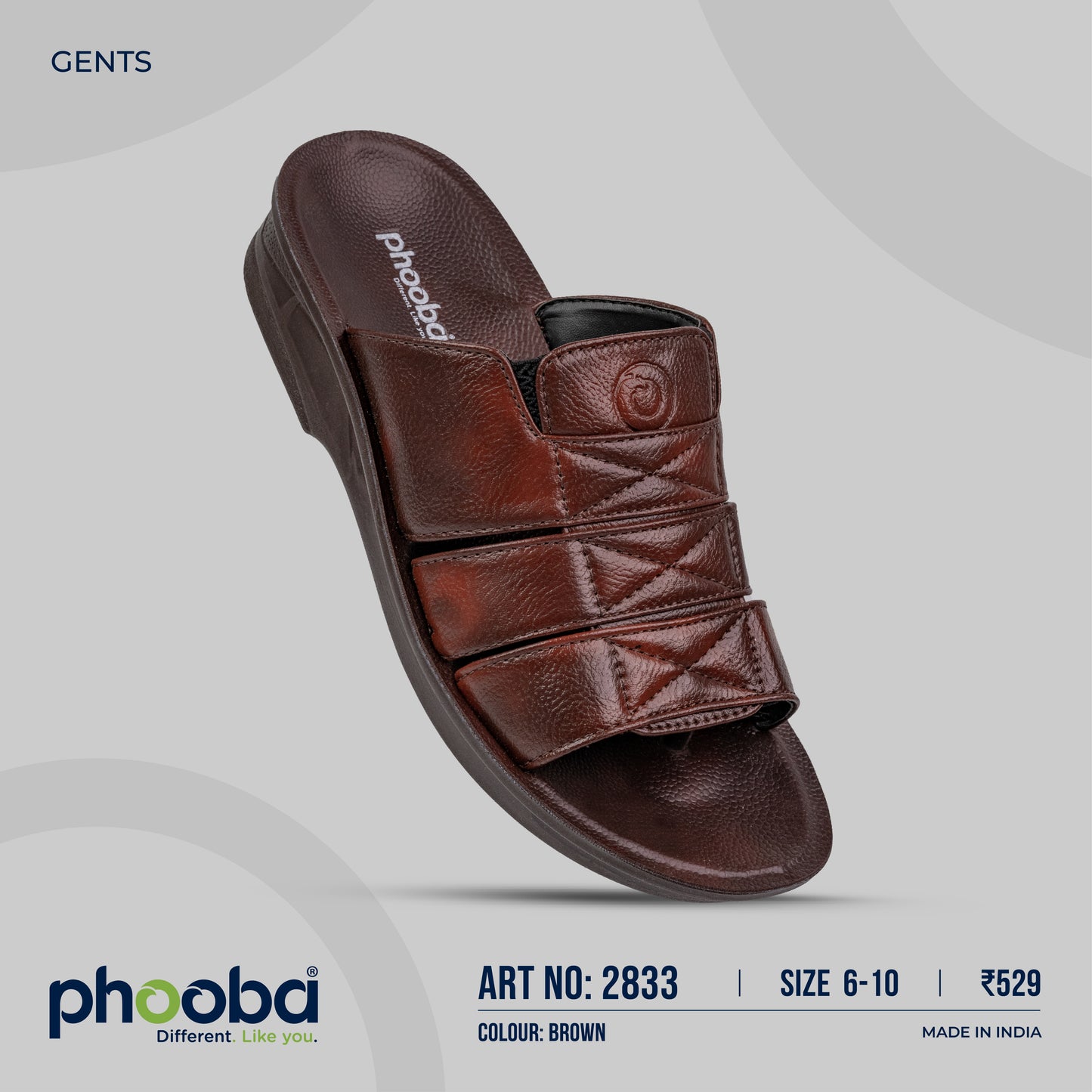 Phooba PU Sandals for Men - Style 2833