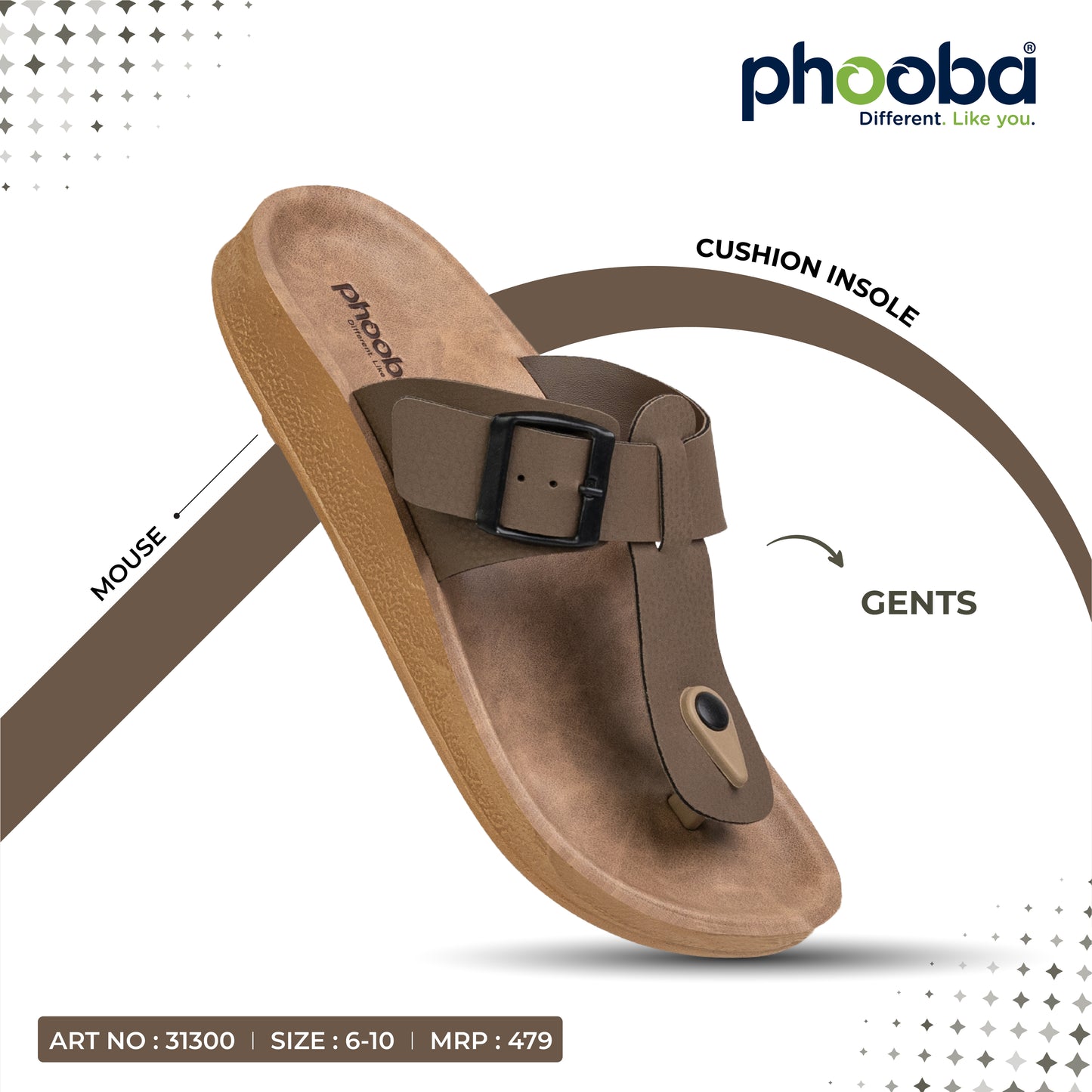 Phooba PU Sandals for Men - Style 31300