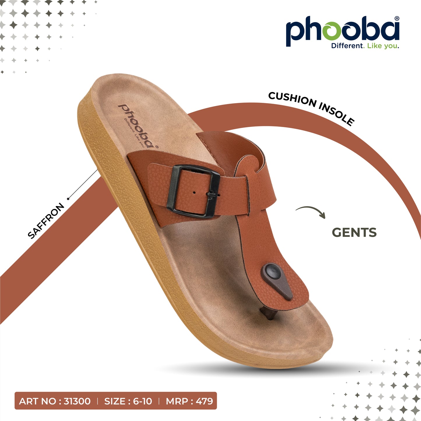 Phooba PU Sandals for Men - Style 31300