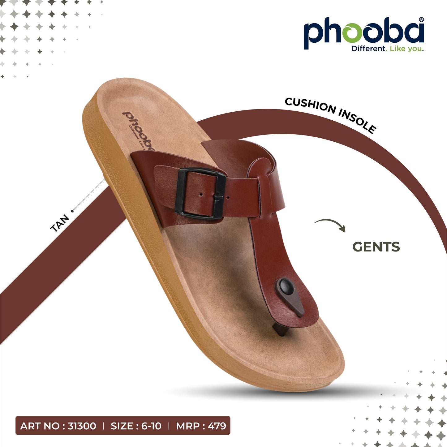 Phooba PU Sandals for Men - Style 31300