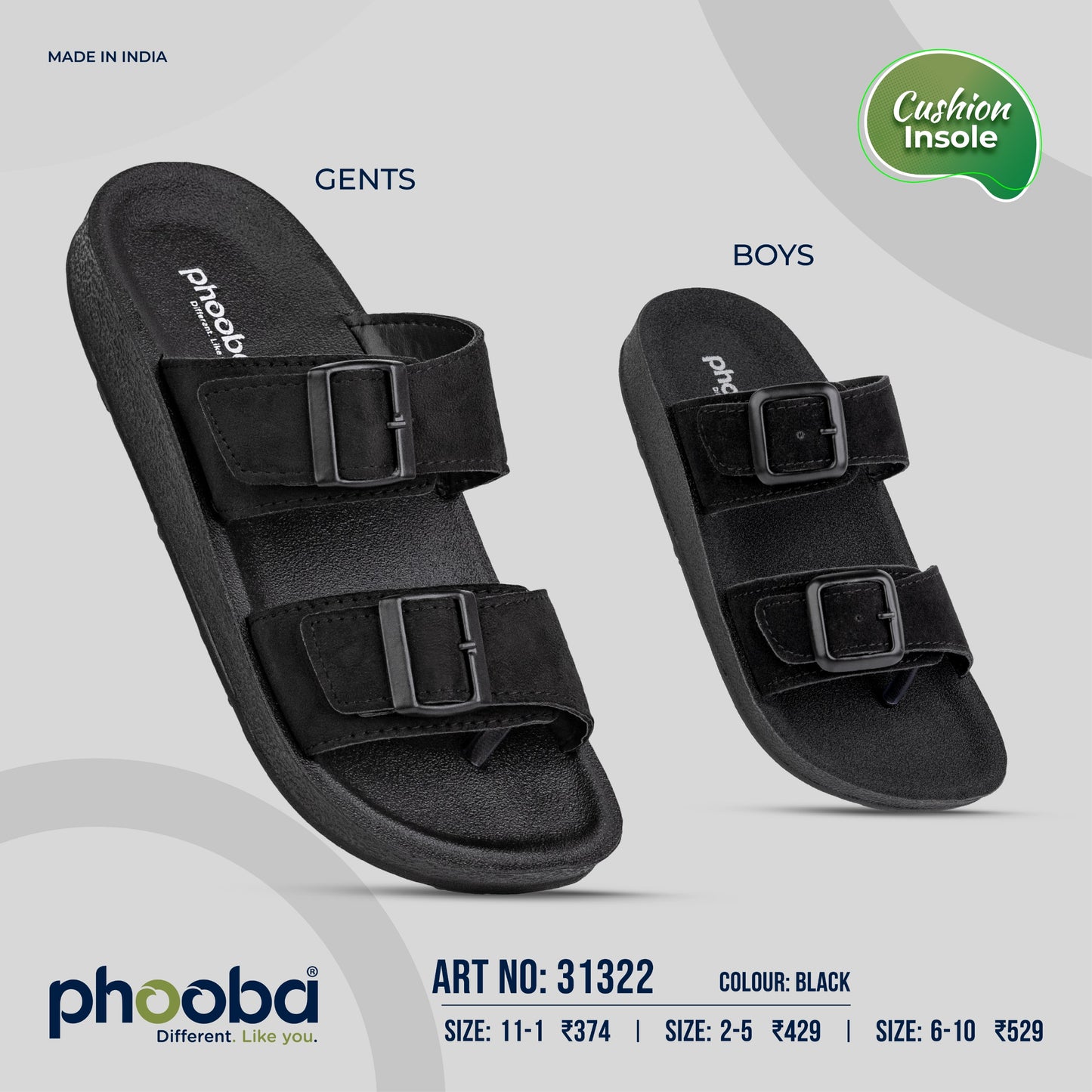 Phooba PU Sandals for Boys - Style 31322