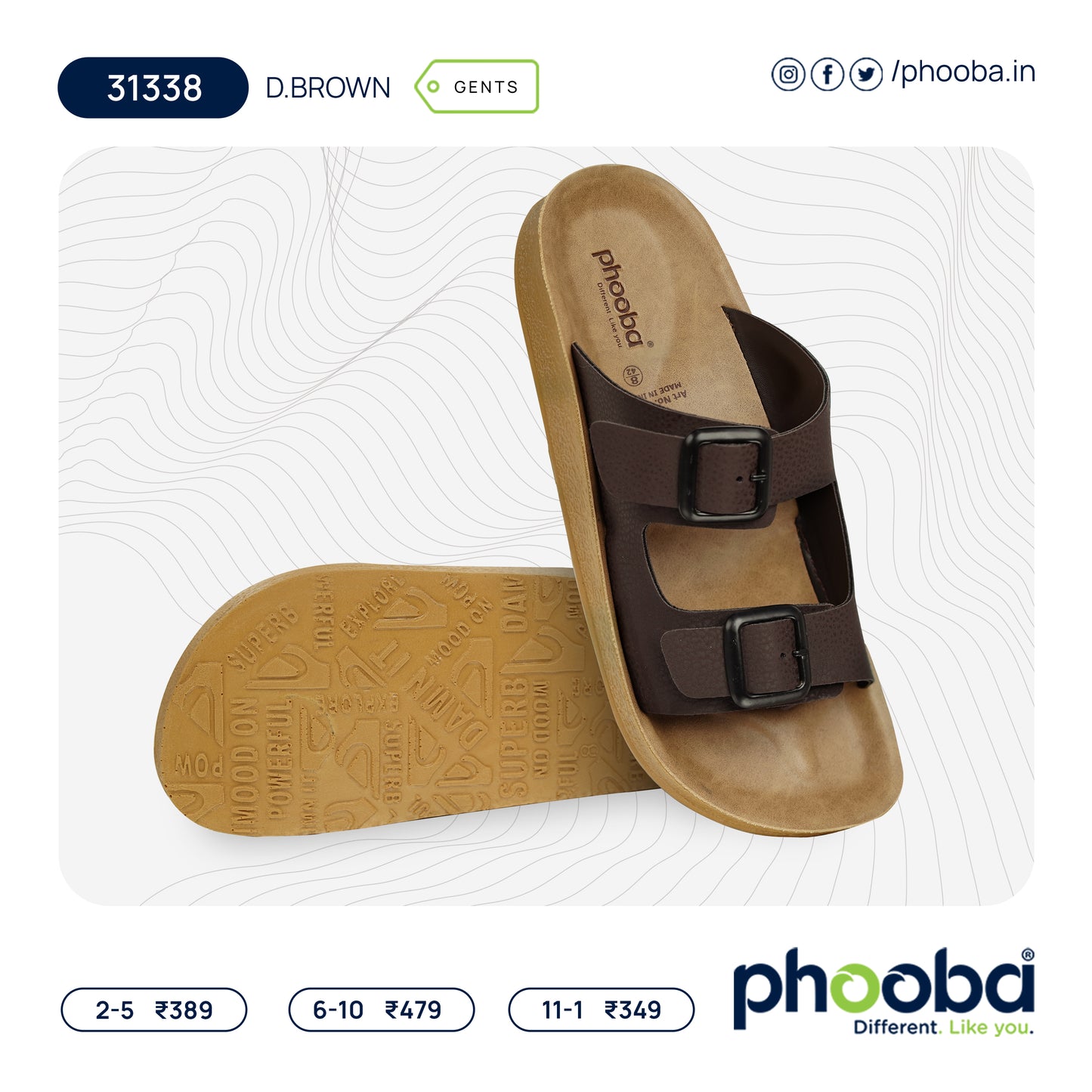 Phooba PU Sandals for Boys - Style 31338