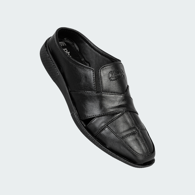 Phooba PU Half-cut Shoes for Men - Style 33006