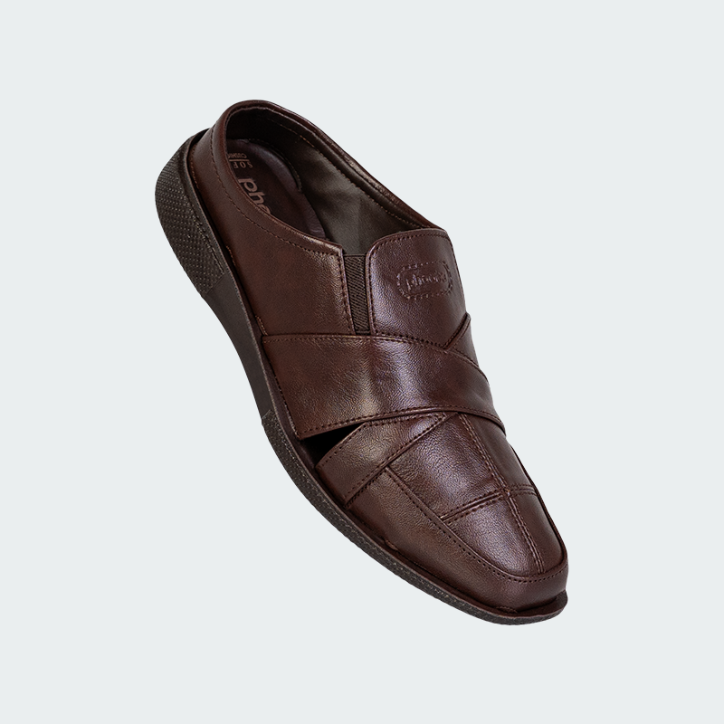 Phooba PU Half-cut Shoes for Men - Style 33006