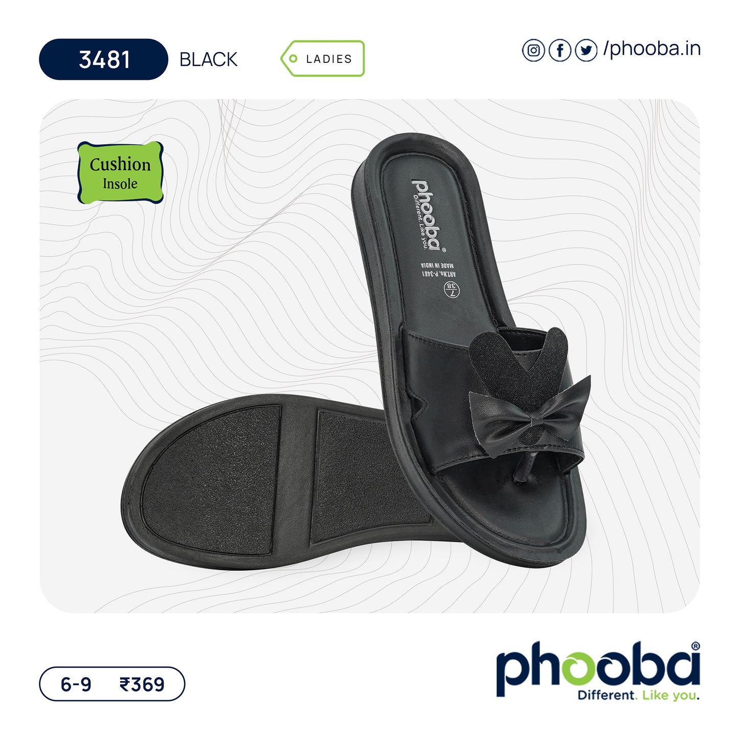 Phooba PU Baby Flip-Flops for Girls