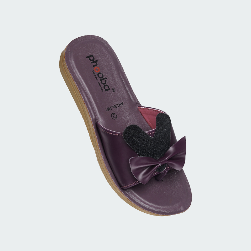 Phooba PU Baby Flip-Flops for Girls - Style 3481