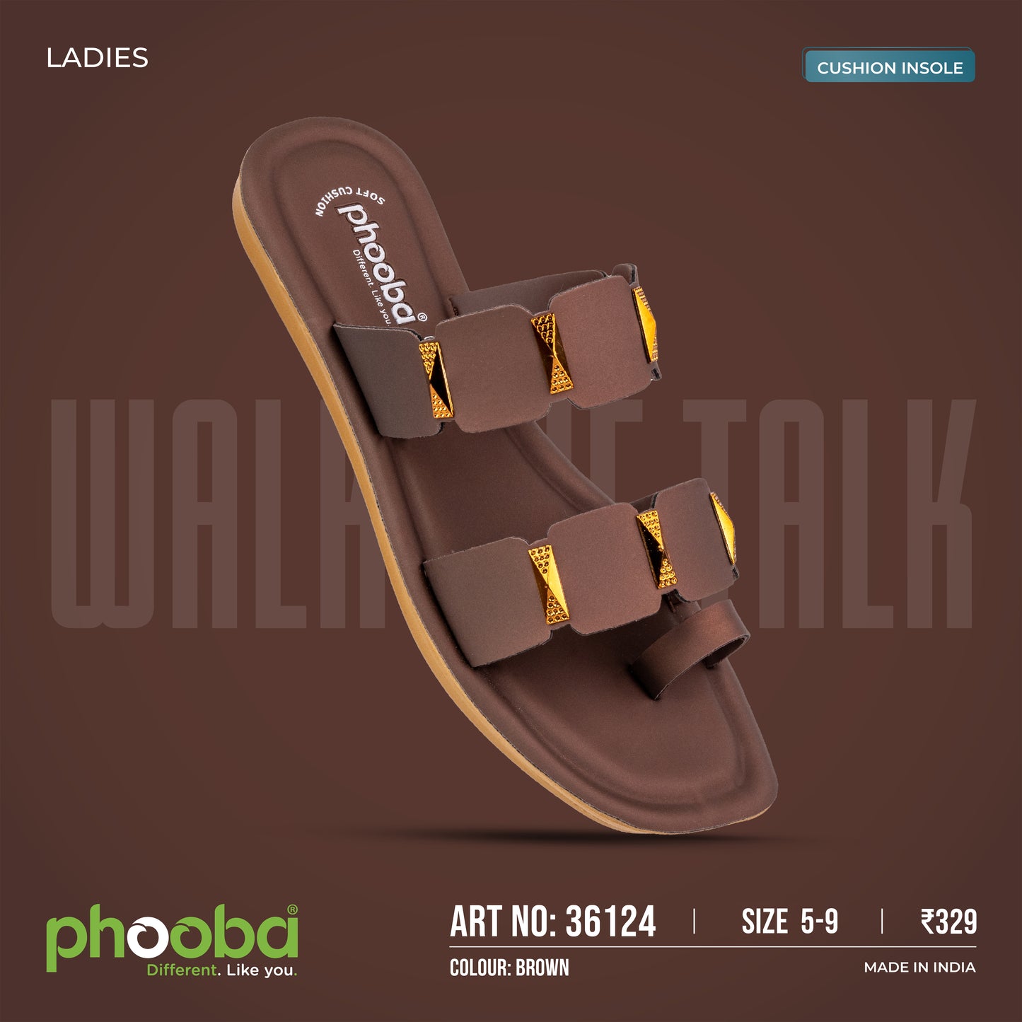 Phooba PU Sandals for Ladies - Style 36124