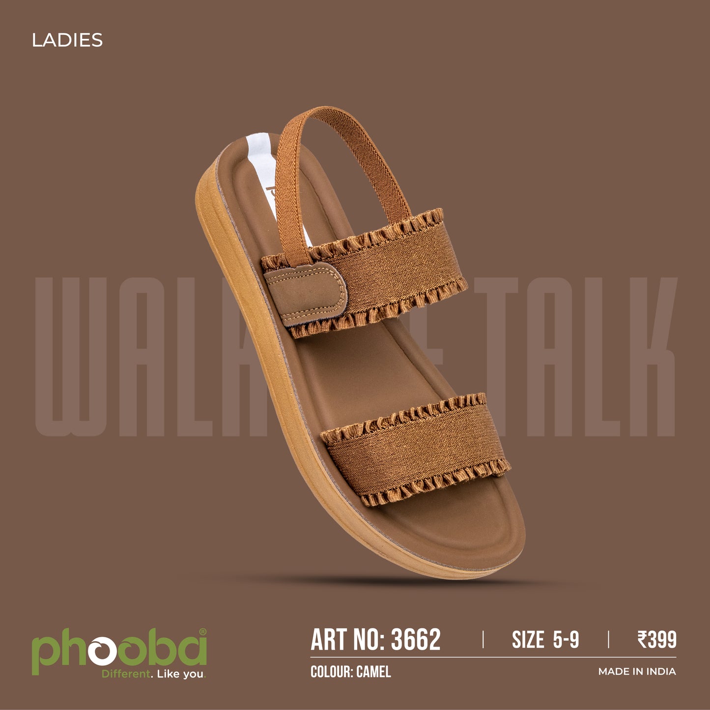 Phooba PU Sandals for Ladies - Style 3662