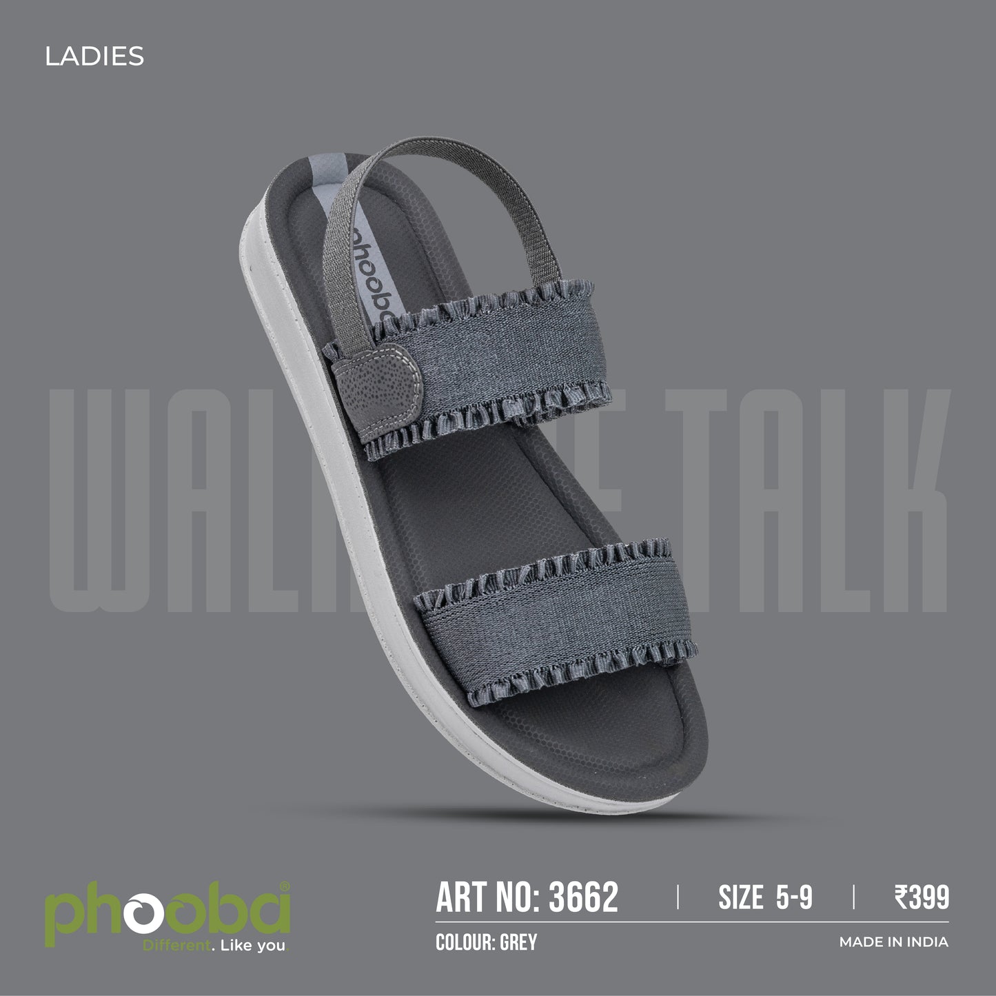 Phooba PU Sandals for Ladies - Style 3662