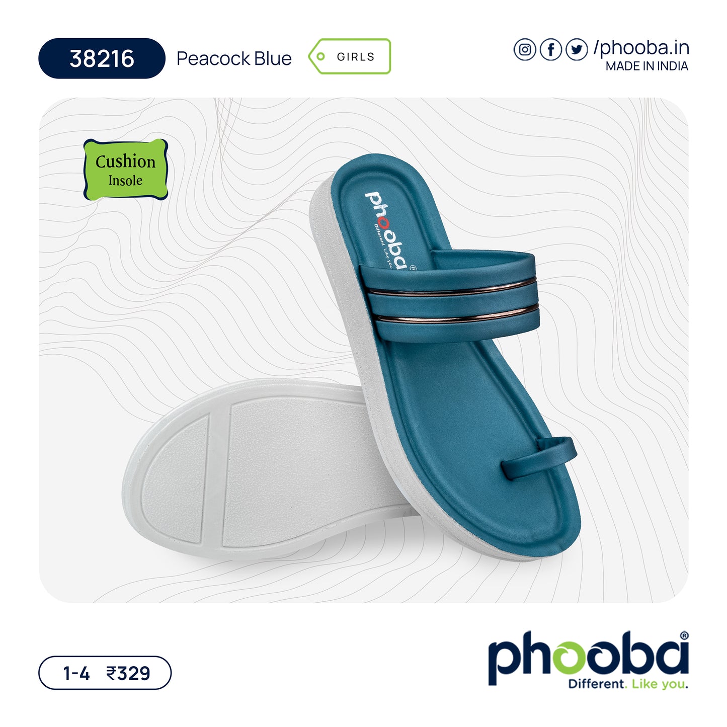 Phooba PU Sandals for Girls - Style 38216