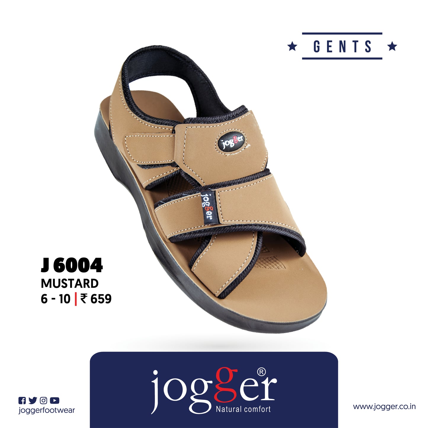 Jogger PU Sandals for Men - Style 6004