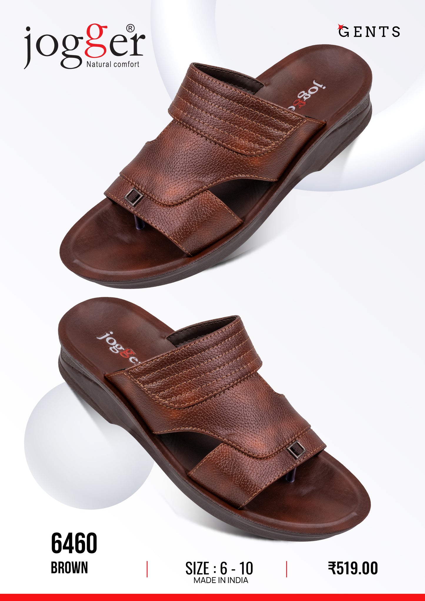Jogger PU Sandals for Men - Style 6460