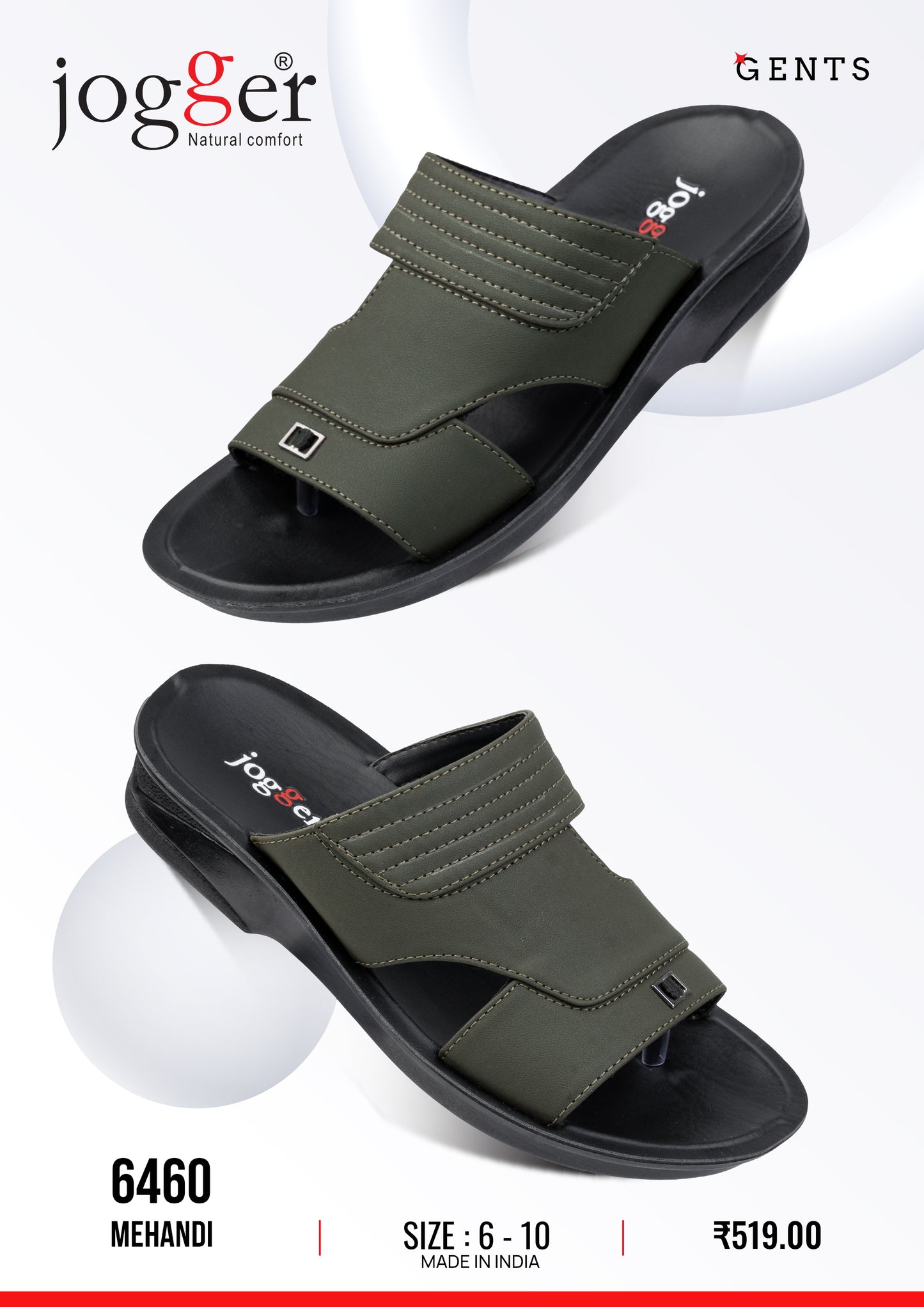 Jogger PU Sandals for Men - Style 6460