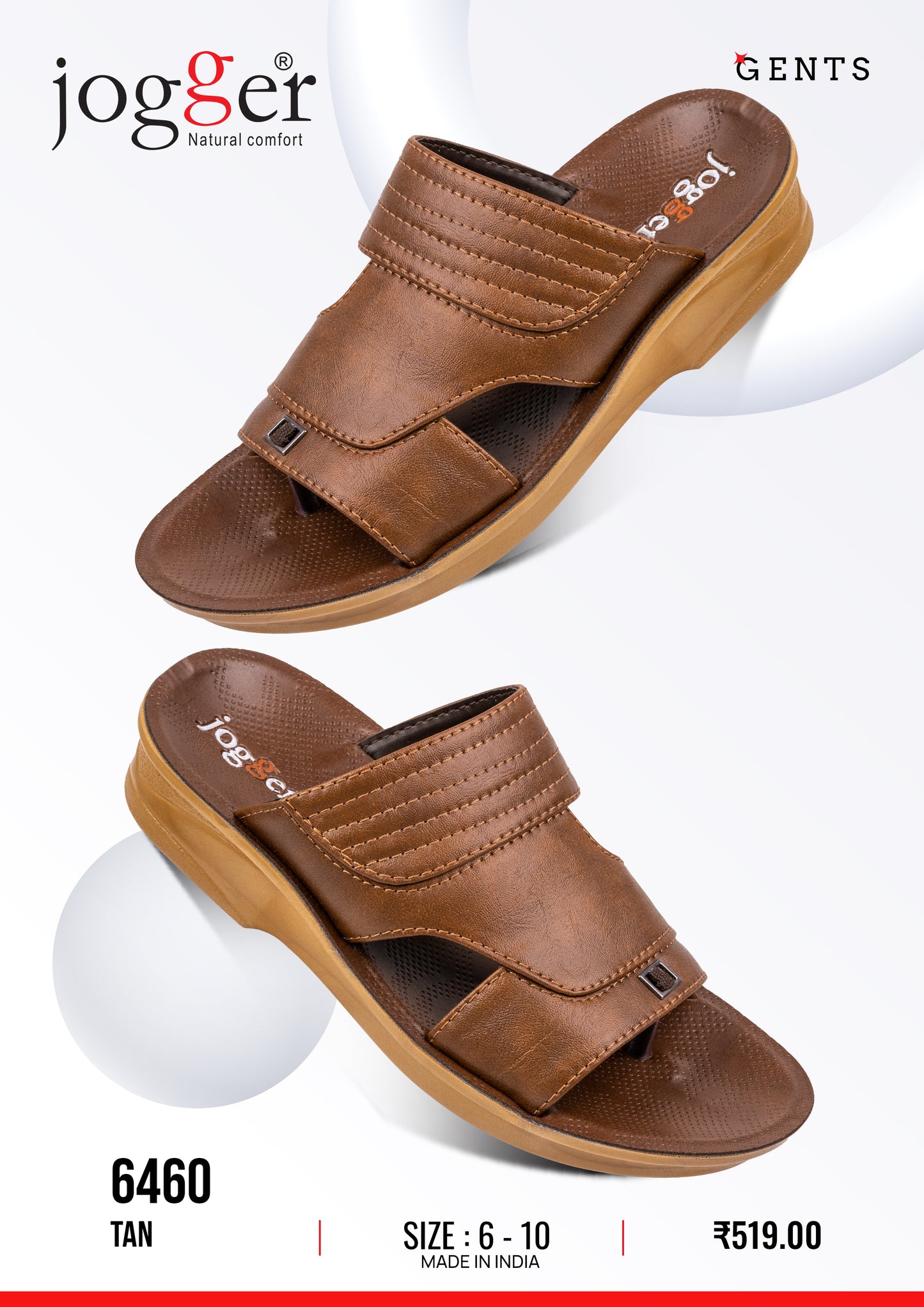 Jogger PU Sandals for Men - Style 6460