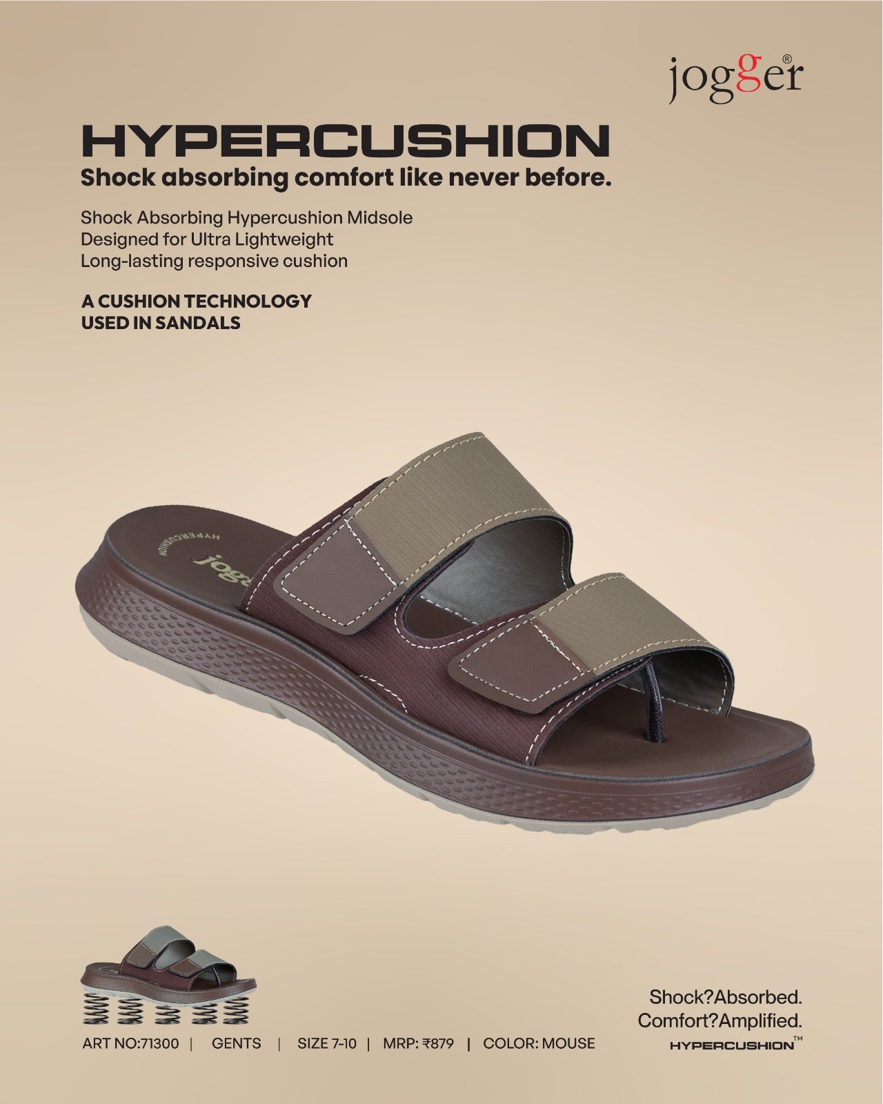 Jogger Hypercushion for Men-71300 - Mouse