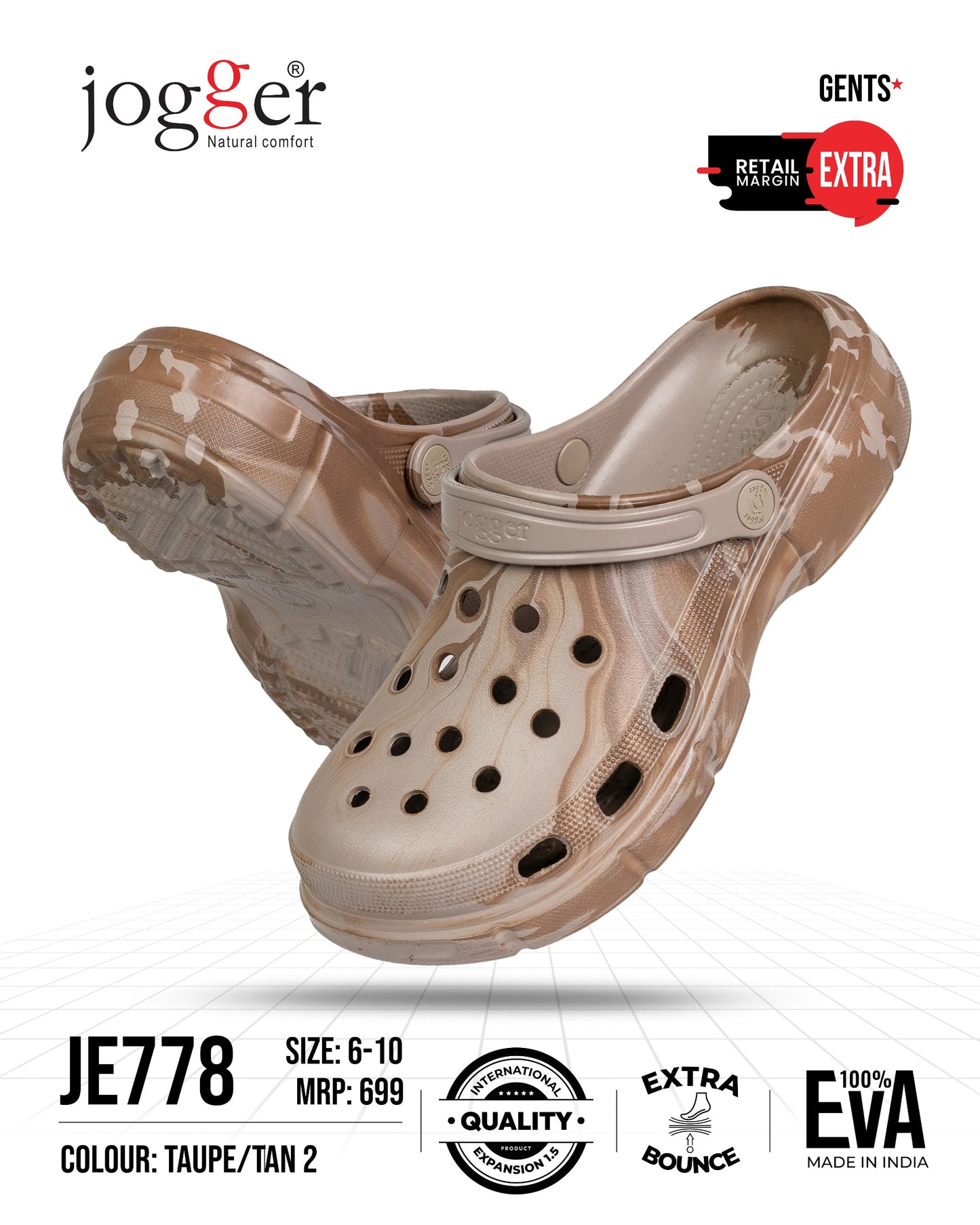 Jogger Eva Clogs for Men - Style 778