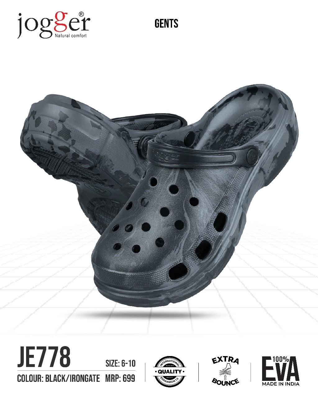 Jogger EVA Clogs for Men - Style 778