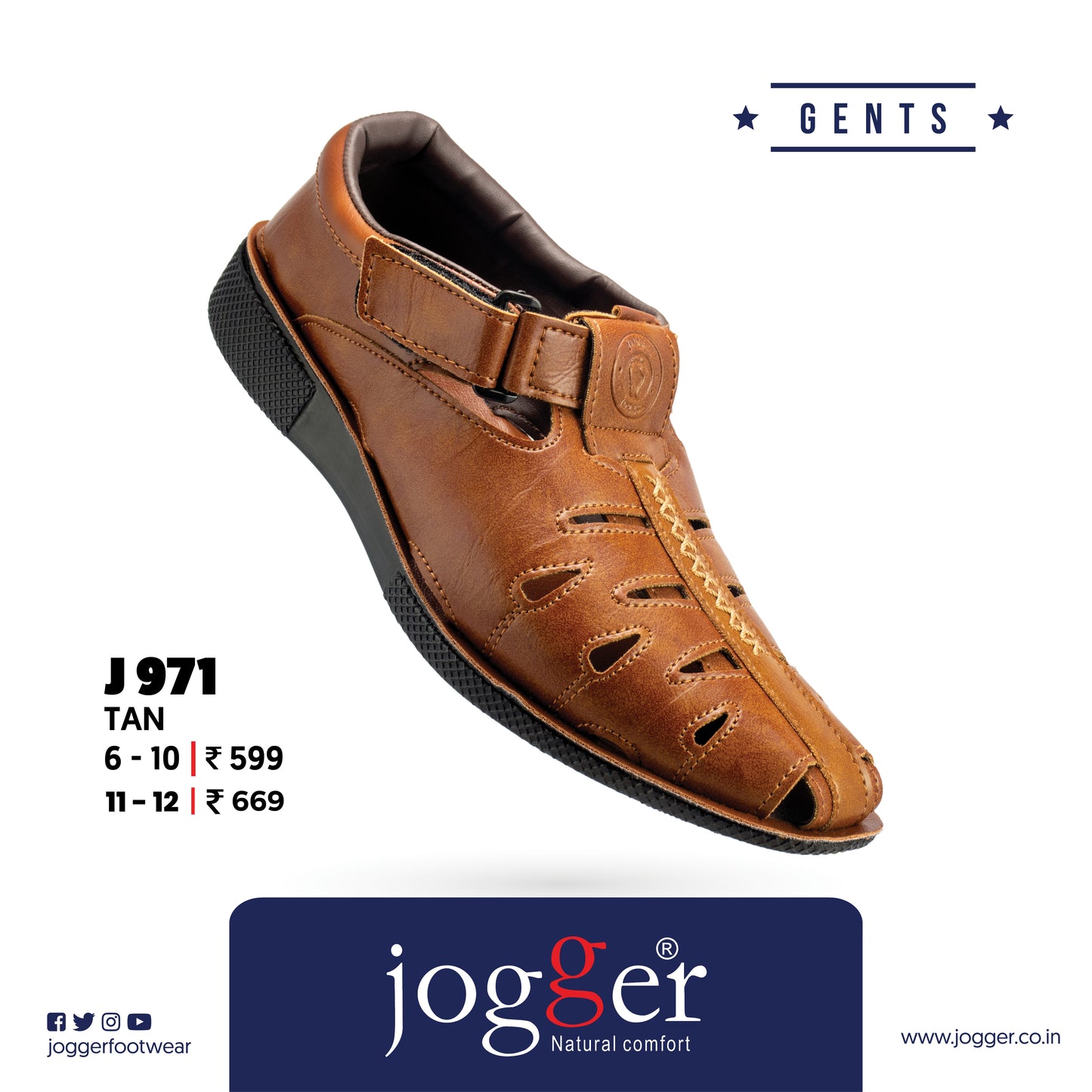 Jogger PU Shoes for Men - Style 971