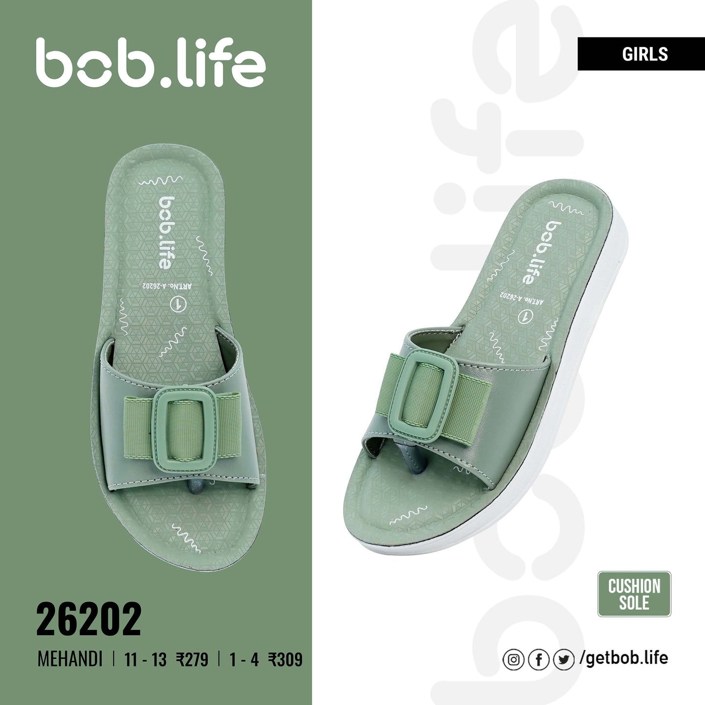 bob.life PU Sandals for Girls - Style 26202