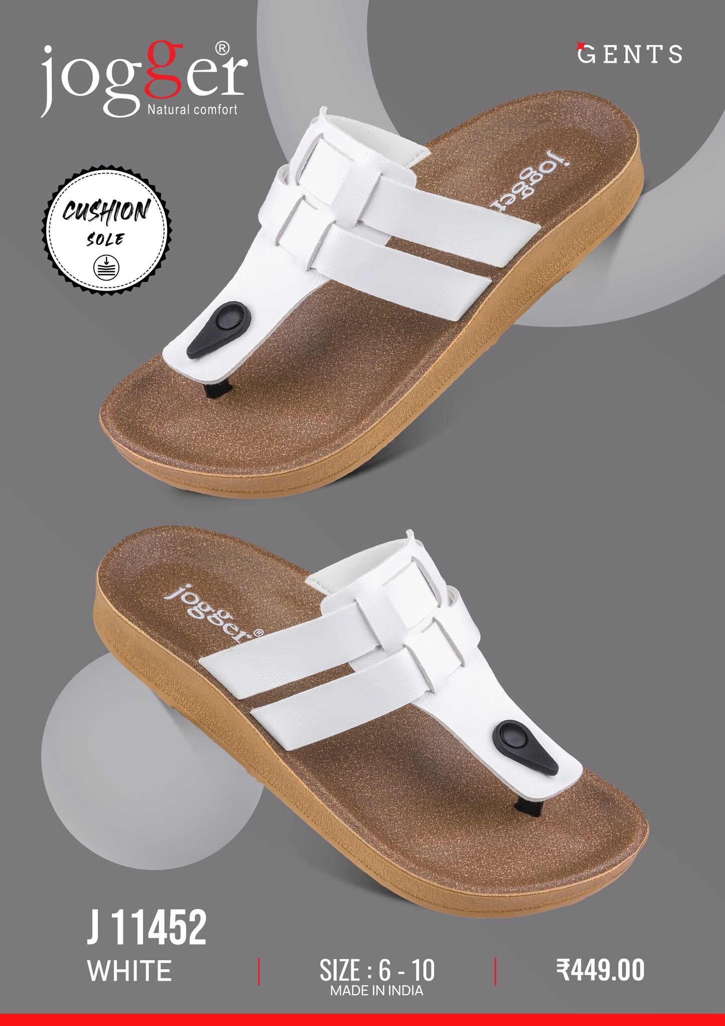 Jogger PU Sandals for Men - Style 11452