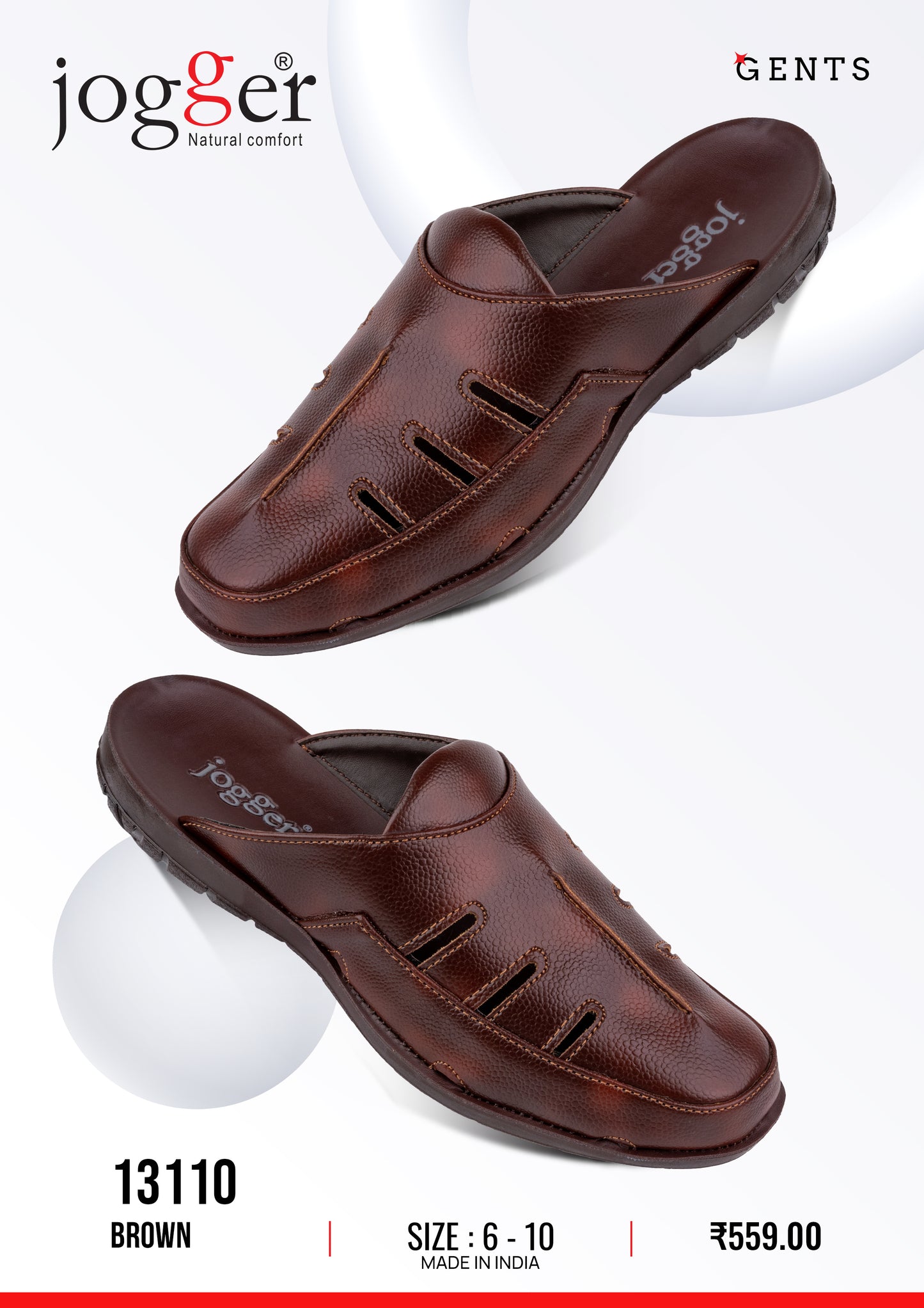 Jogger PU Half-cut Shoes for Men - Style 13110