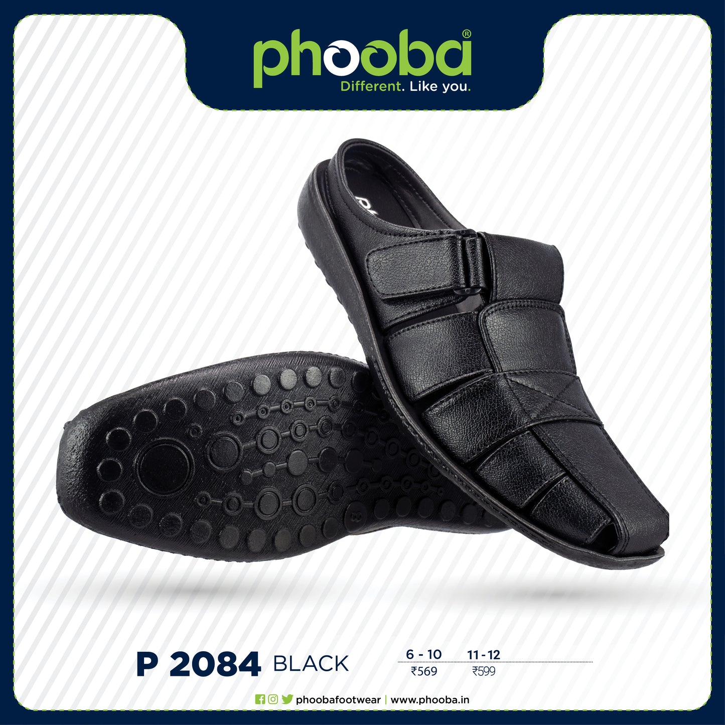 Phooba PU Shoes for Men - Style 2084