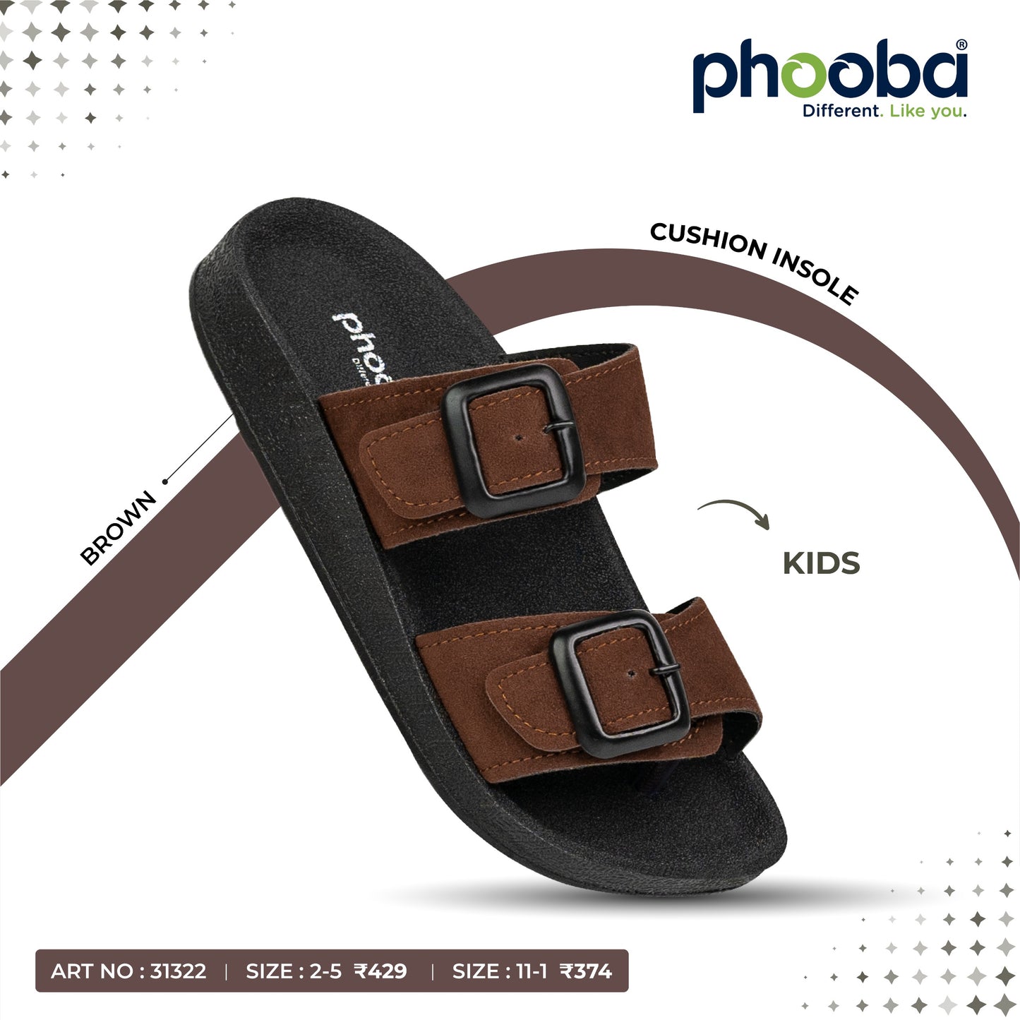 Phooba PU Sandals for Boys - Style 31322
