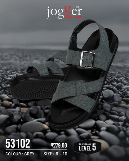 Jogger PU Sandals for Men - Style 53102
