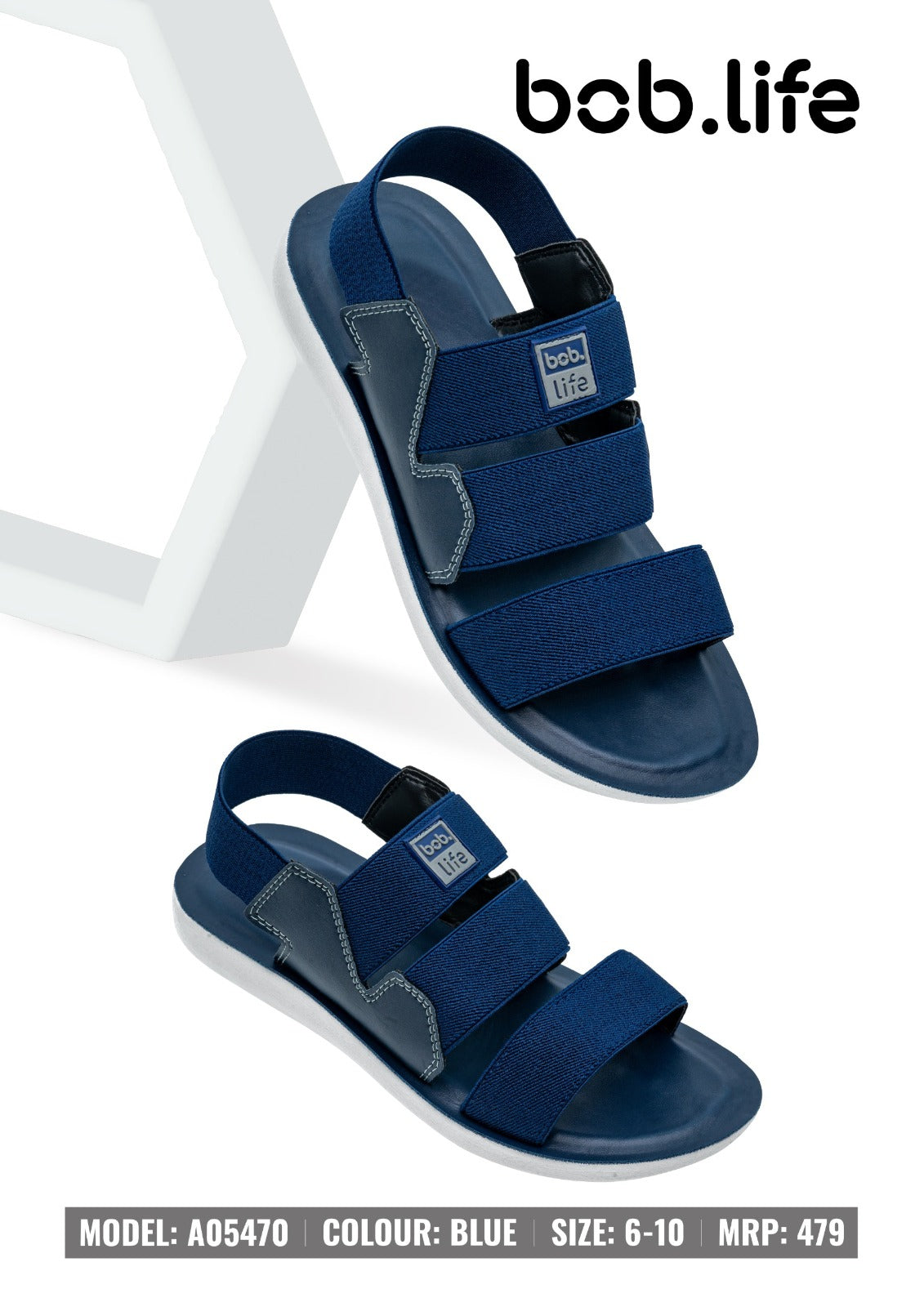 bob.life PU Sandals for Men - Style 5470