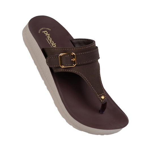 Phooba PU Toe Post Sandals for Women – Daily Wear Comfort | Style 8005