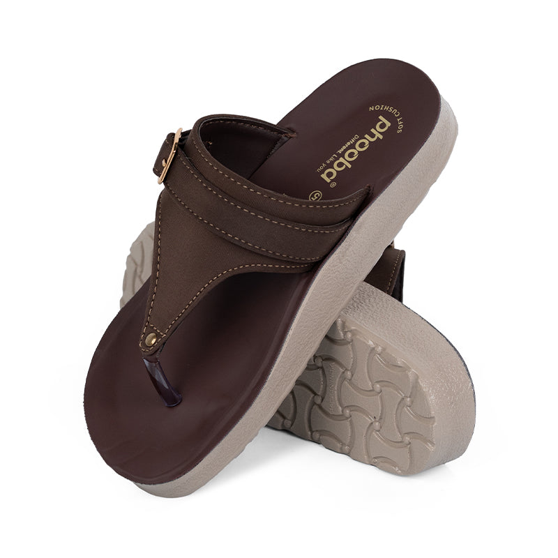 Phooba PU Toe Post Sandals for Women – Daily Wear Comfort | Style 8005