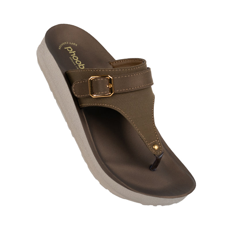 Phooba PU Toe Post Sandals for Women – Daily Wear Comfort | Style 8005