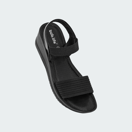 bob.life PU Wedge Heels Sandals for Ladies - Style 1707