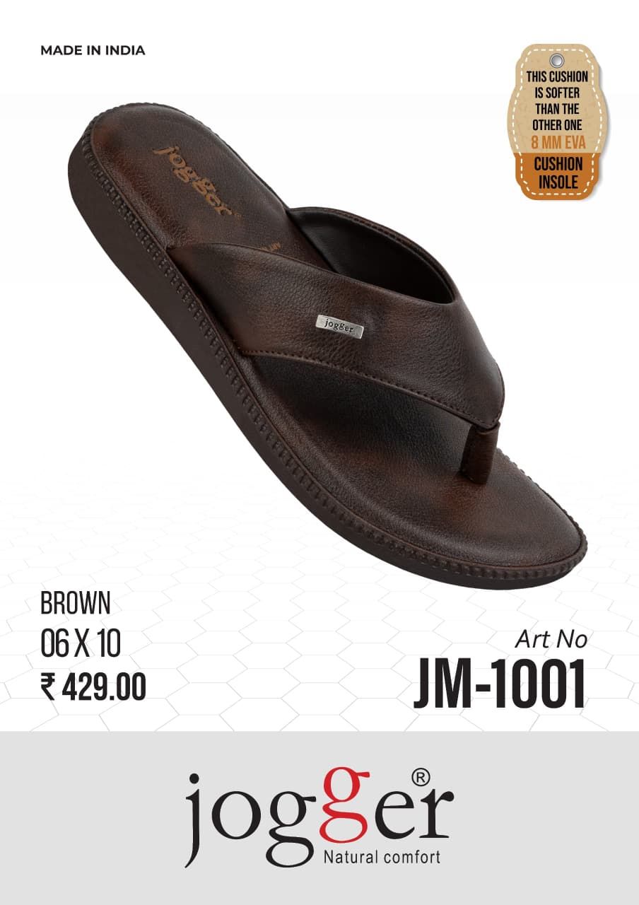 Men's Daily Wear PU Slippers – Style JM-1001