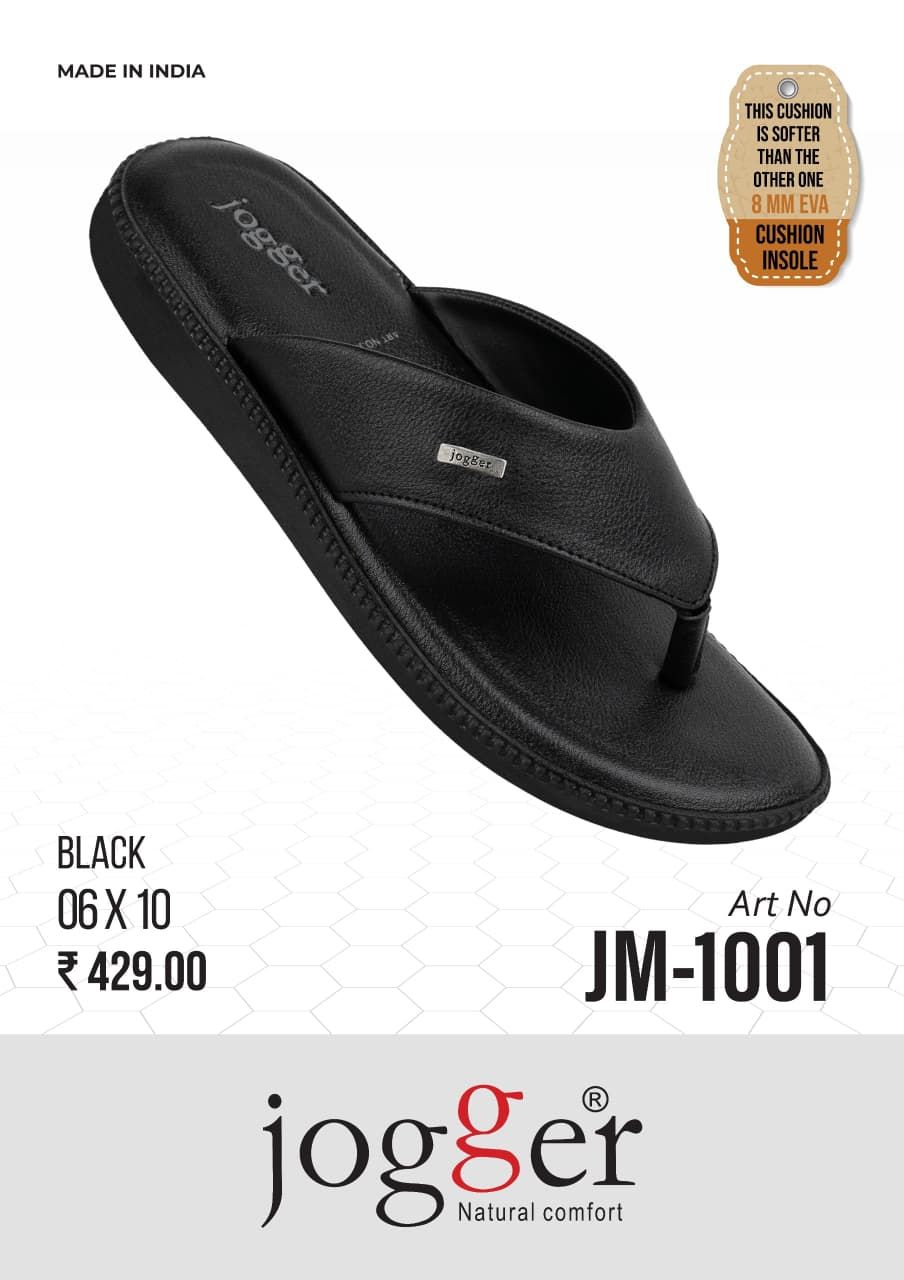 Men's Daily Wear PU Slippers – Style JM-1001